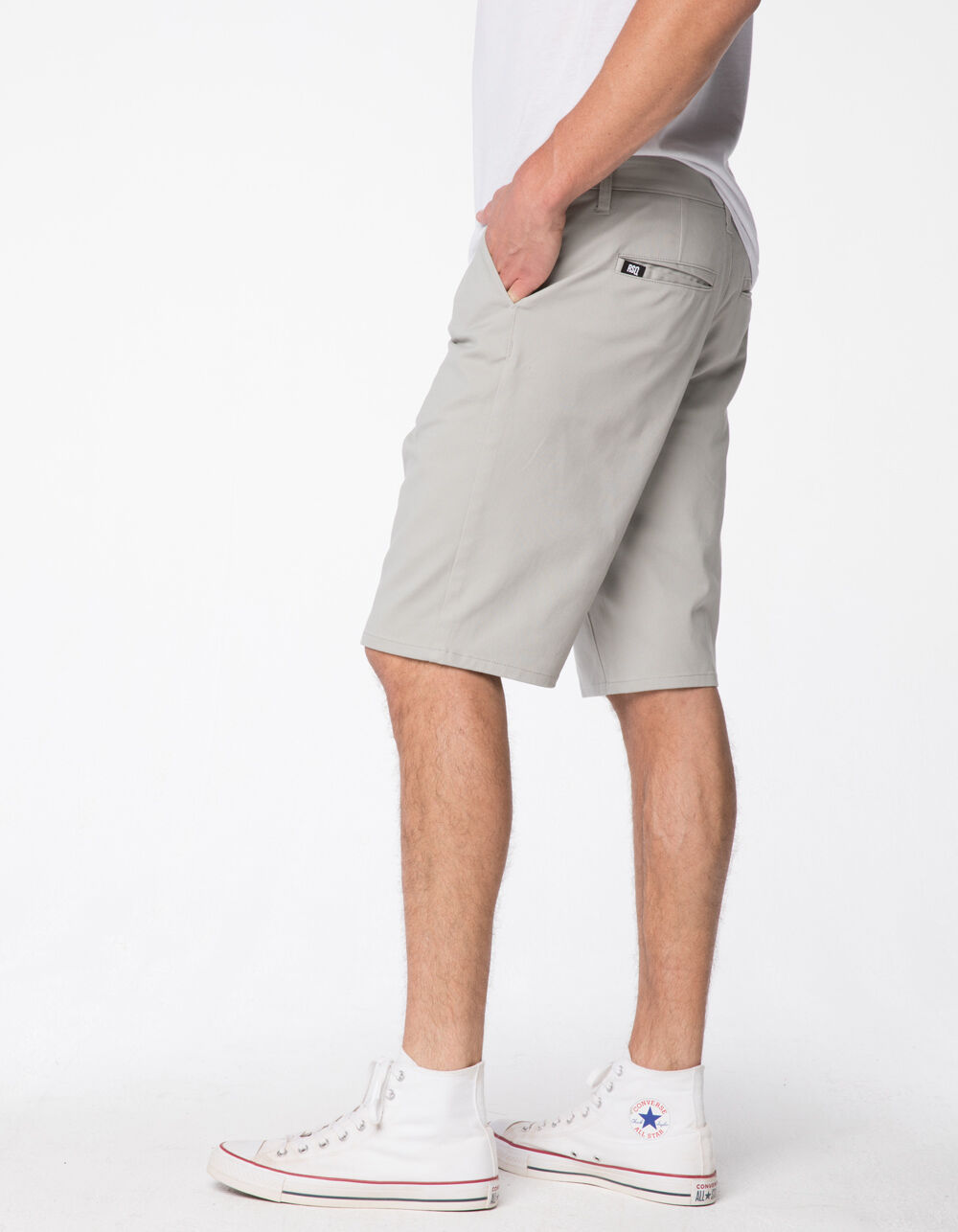 RSQ Longer Mens Gray Chino Shorts GRAY Tillys