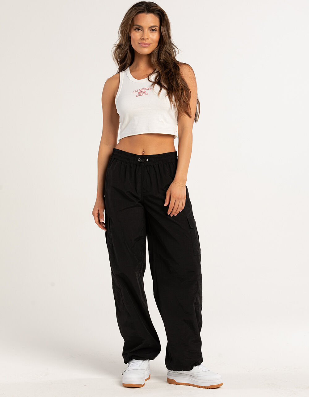 FULL TILT Low Rise Womens Parachute Cargo Pants