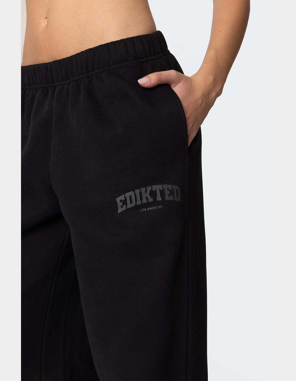 Edikted LA Sweatpants - BLACK