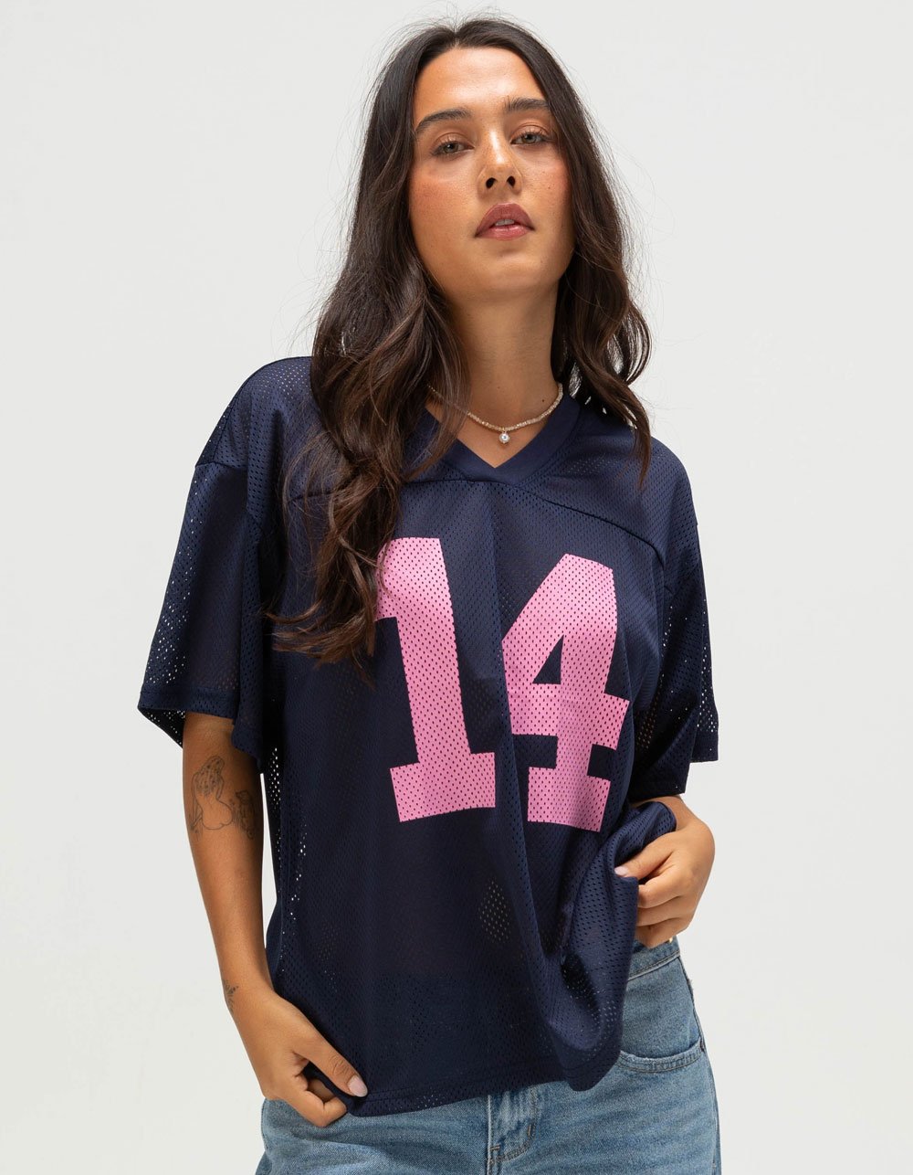 RSQ Womens 14 Jersey - NAVY