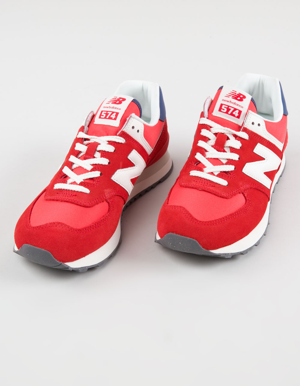 NEW BALANCE 574 Womens Shoes - RED/WHITE