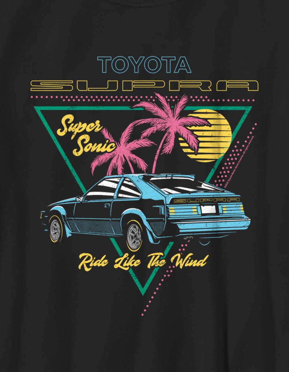 TOYOTA Supra Ride Like The Wind Unisex Kids Tee - BLACK