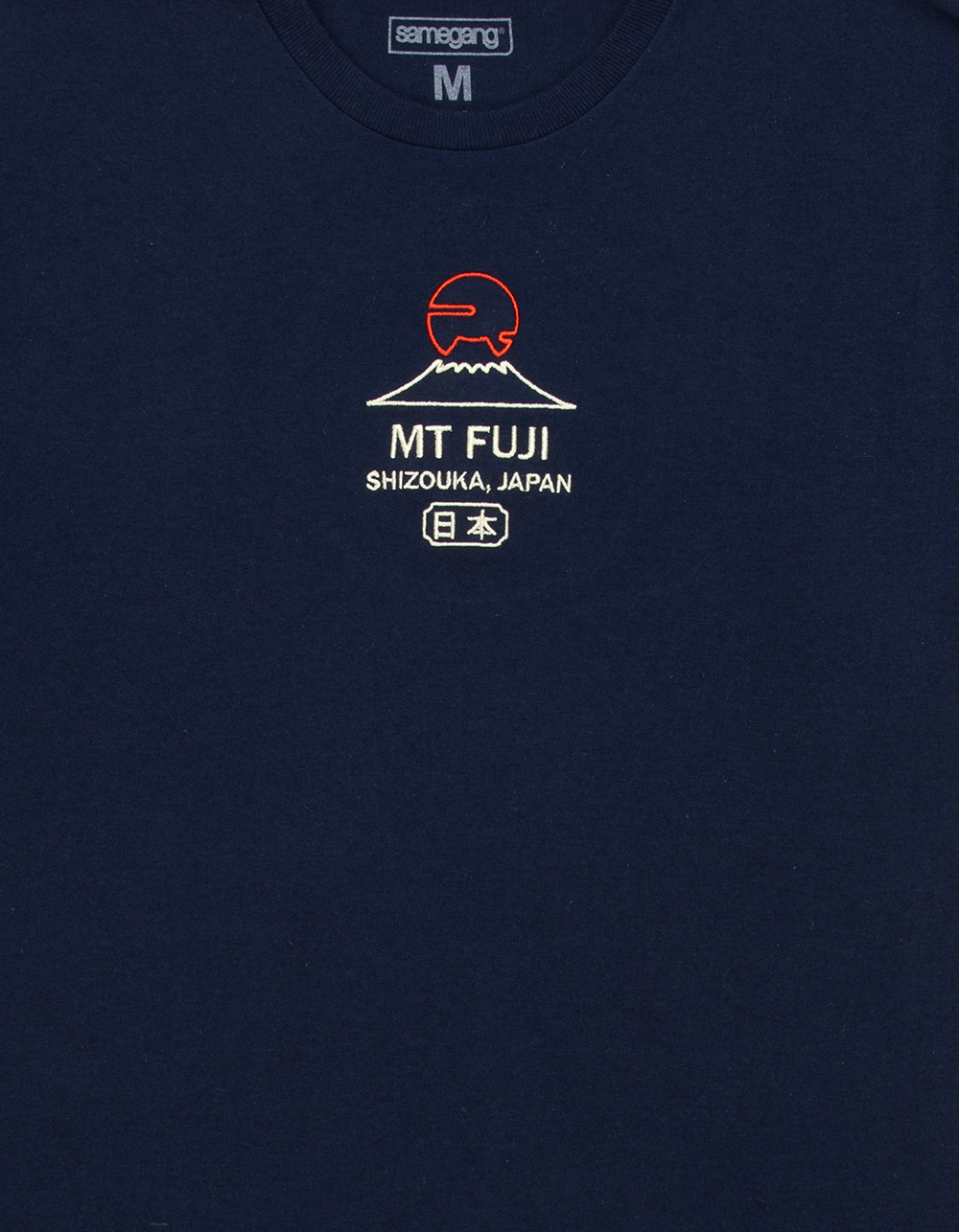 SAME GANG Mt. Fuji Embroidered Mens Tee