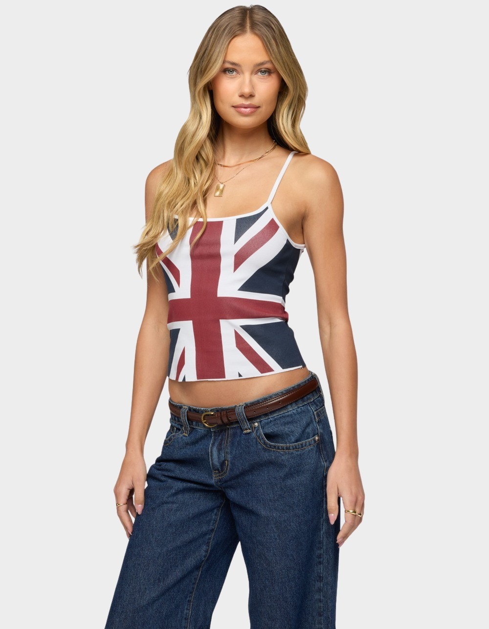 EDIKTED UK Babe Tank Top - WHITE