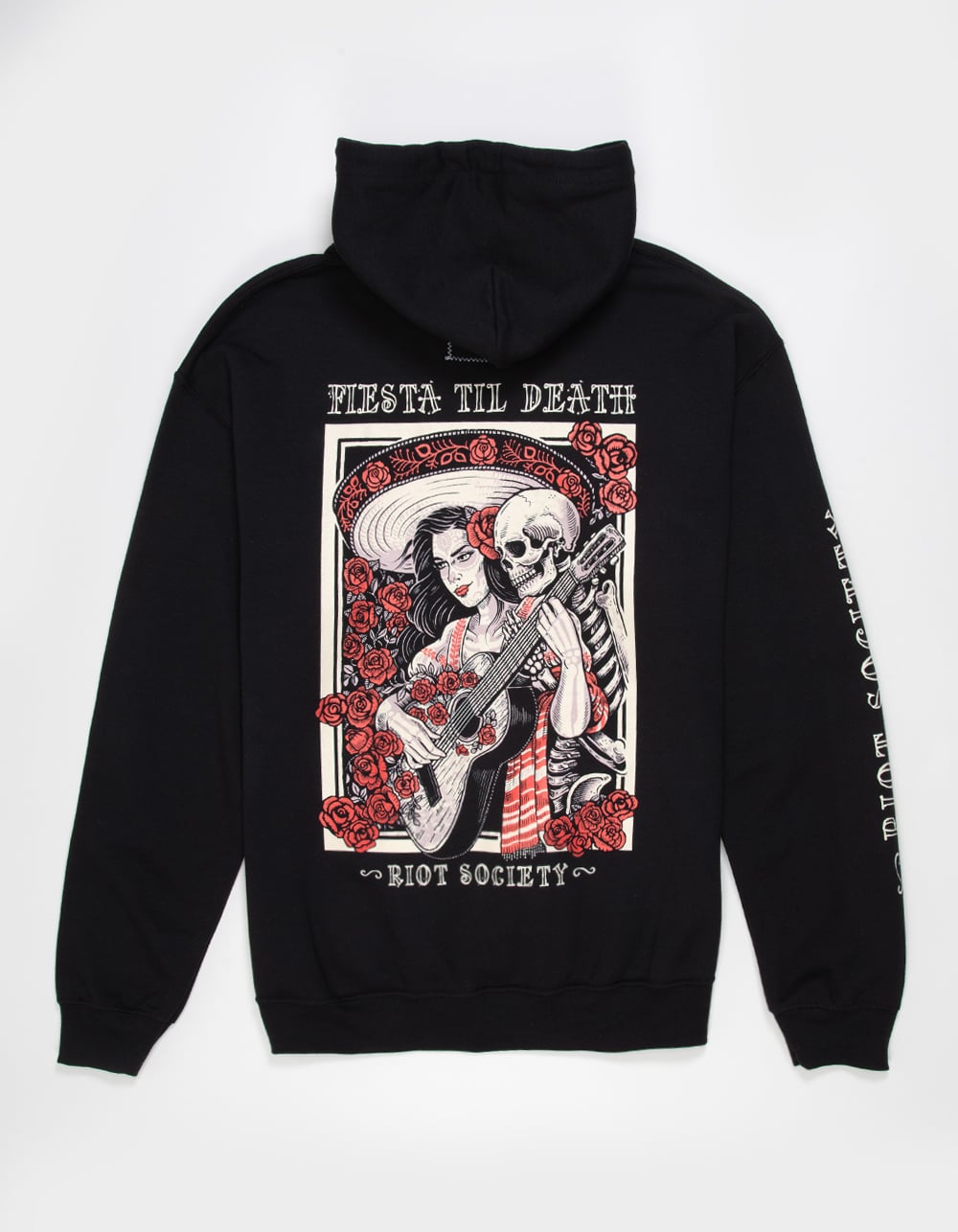RIOT SOCIETY Fiesta Mens Hoodie - BLACK