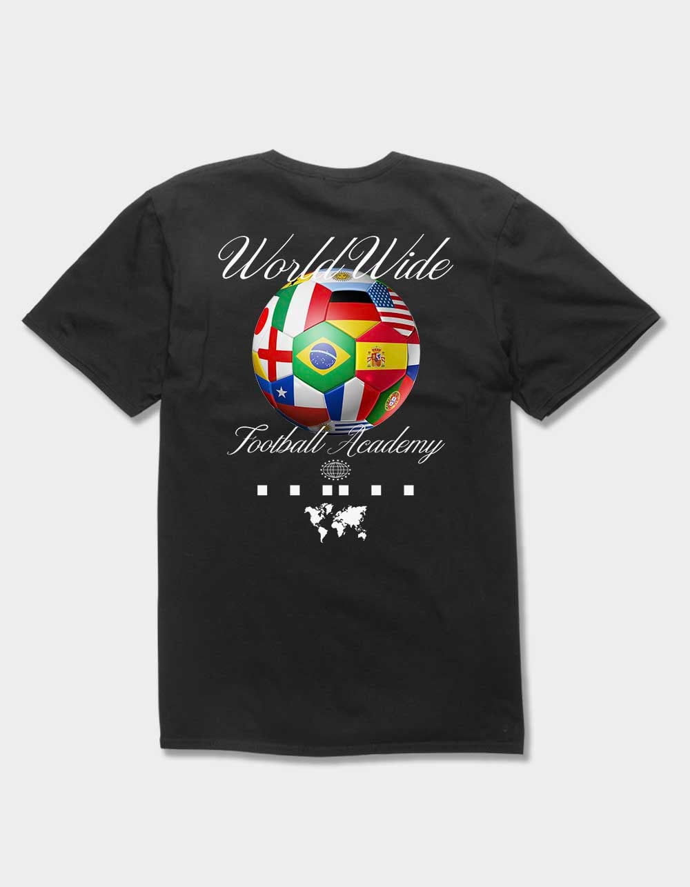 SOCCER Worldwide Academy Unisex Tee - BLACK