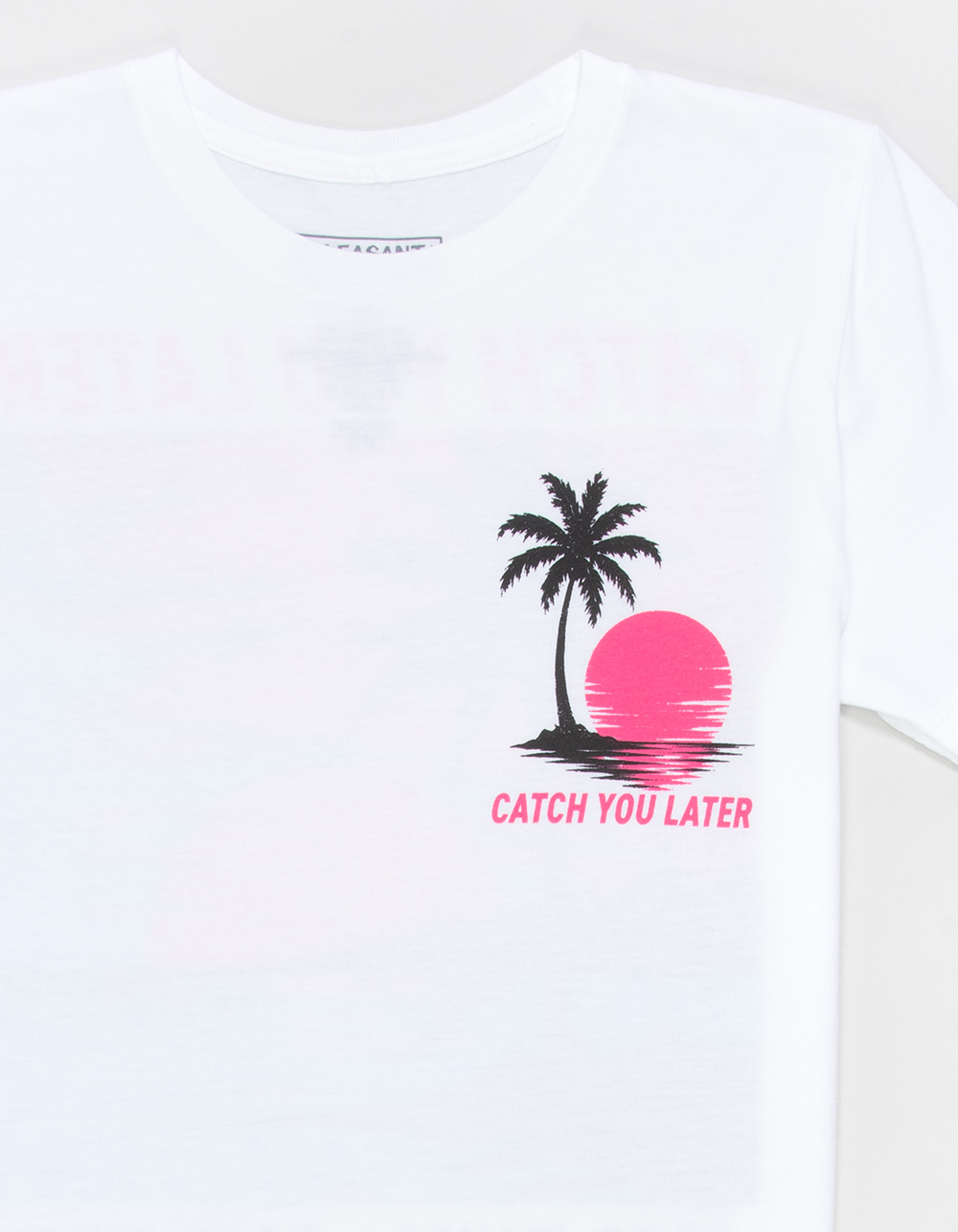 PLEASANT GETAWAY Catch You Later Boys Tee - WHITE