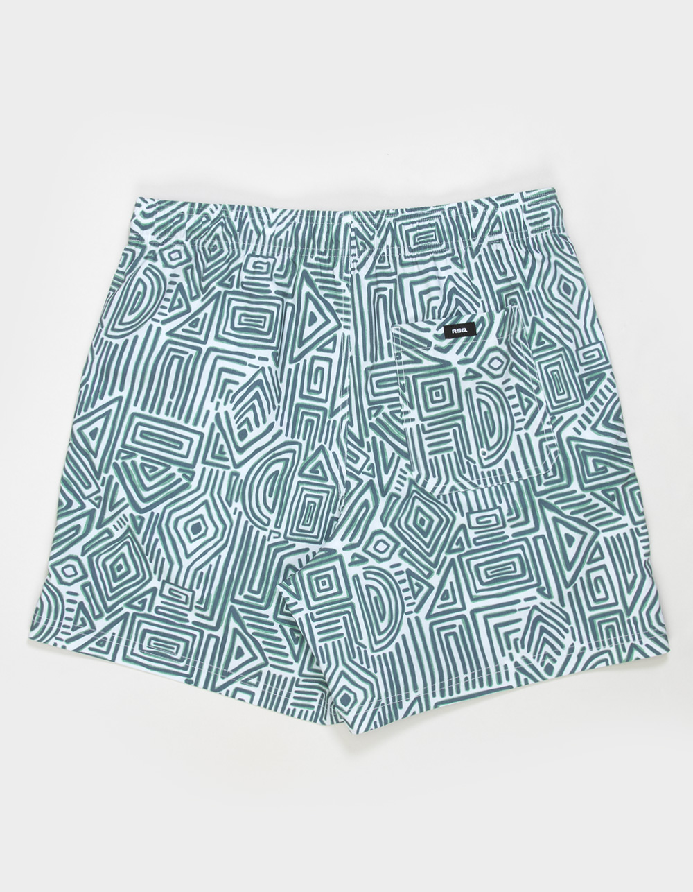 RSQ Mens 6.5" Swim Trunks - GREEN COMBO