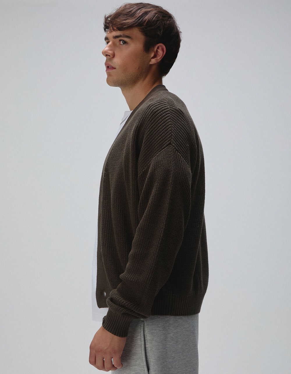 RSQ Mens Cardigan - OLIVE