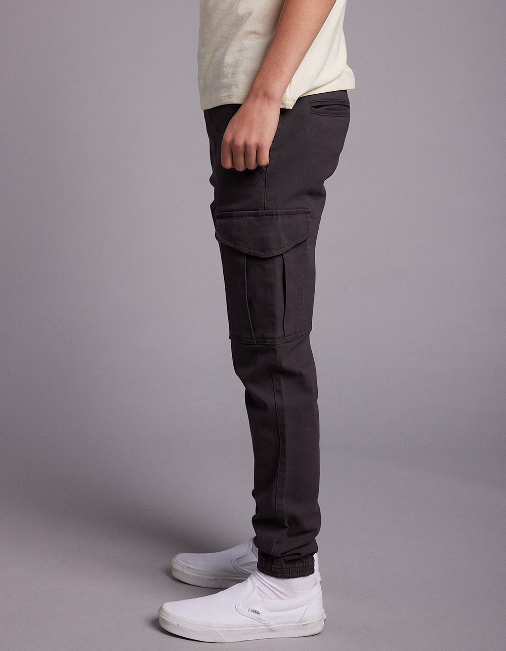 RSQ Boys Twill Cargo Jogger Pants - WASHED BLACK | Tillys