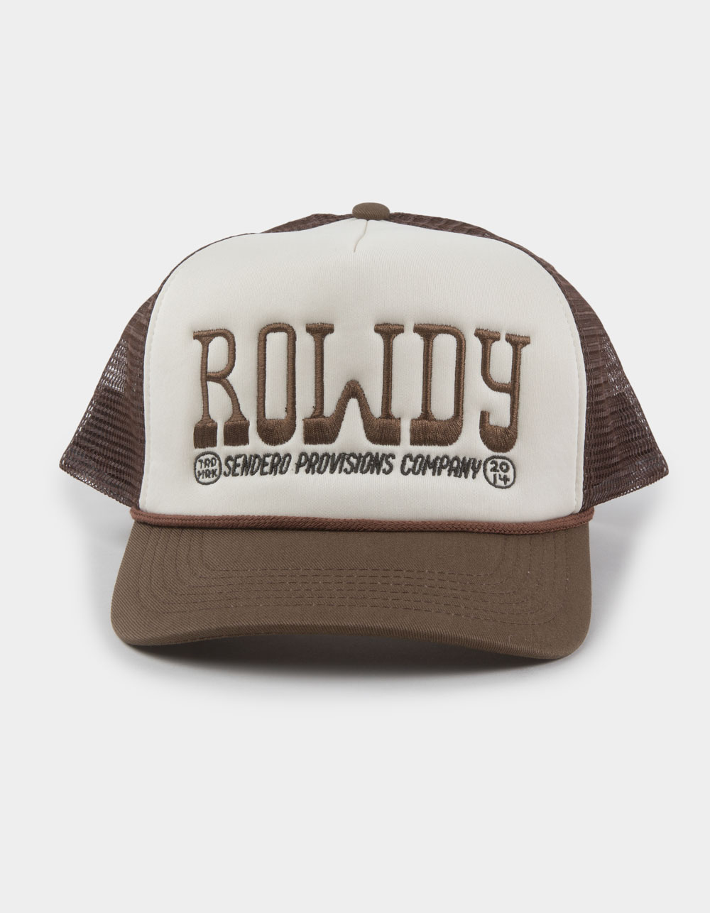 SENDERO PROVISIONS CO. Rowdy Trucker Hat - BROWN COMBO