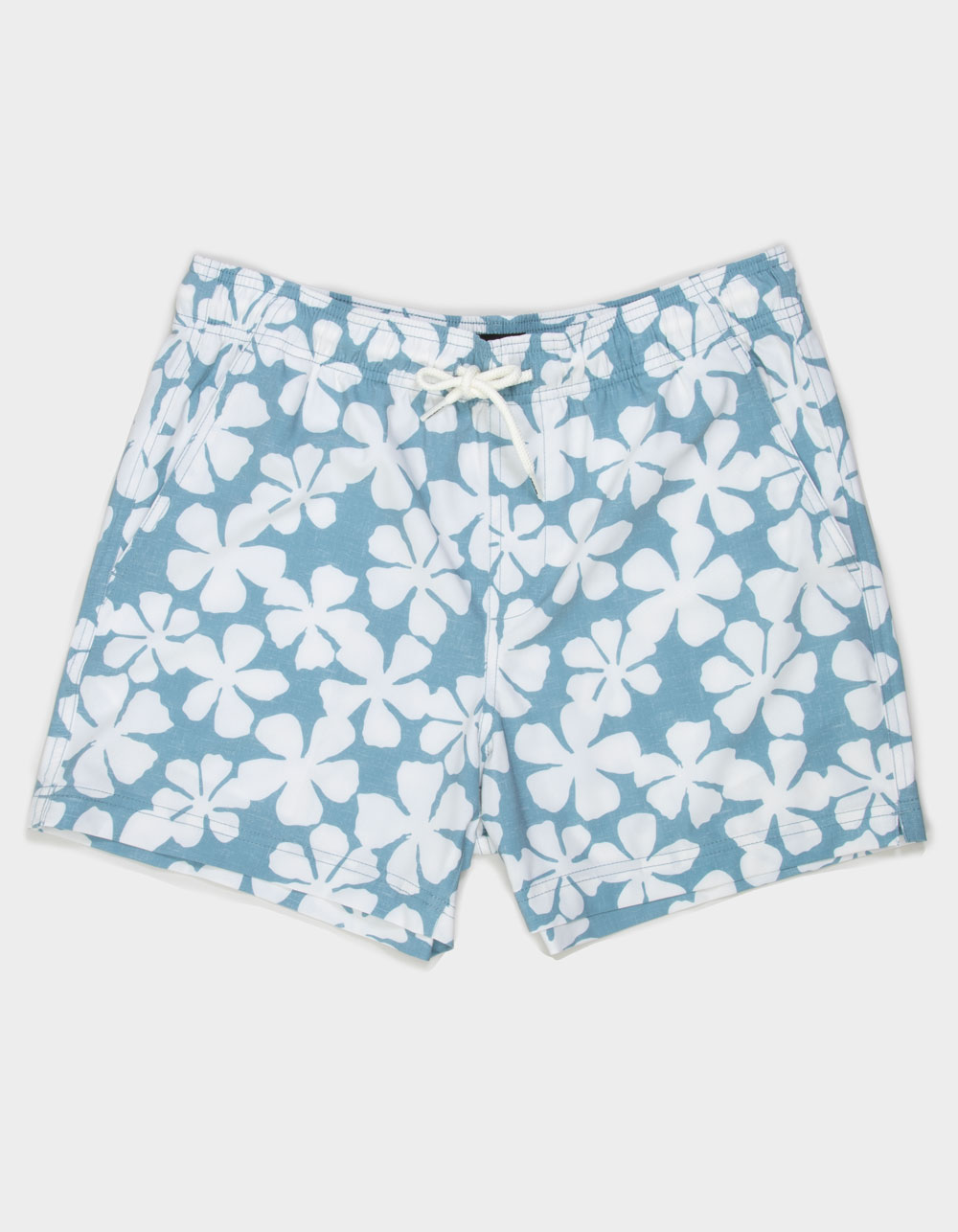 RSQ Mens Tossed Daisy Swim Shorts - CADET