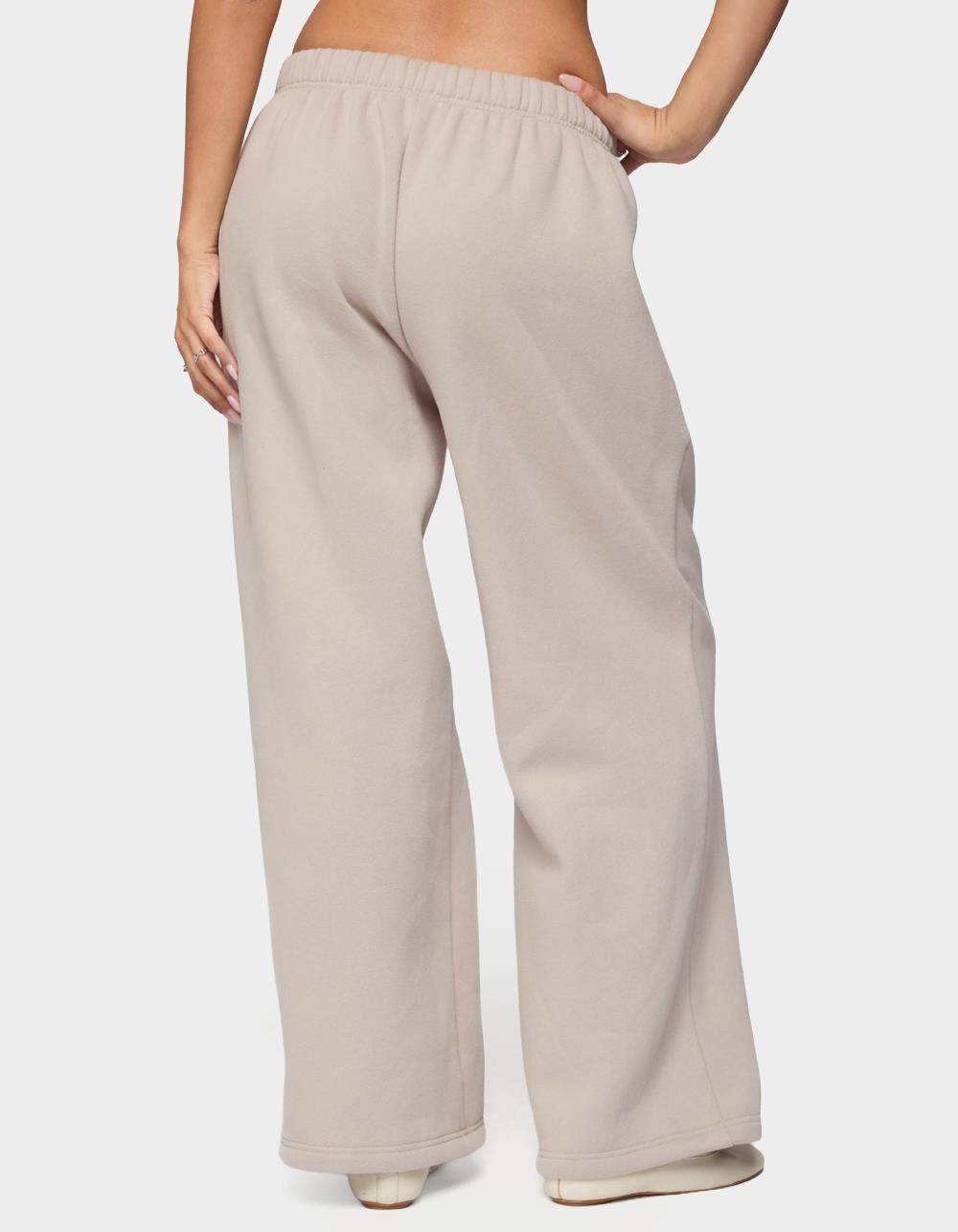 Edikted LA Sweatpants - BEIGE