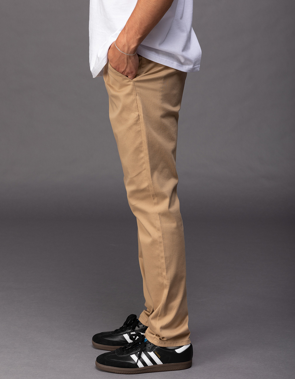 RSQ Mens Slim Taper Chino Pants - KHAKI