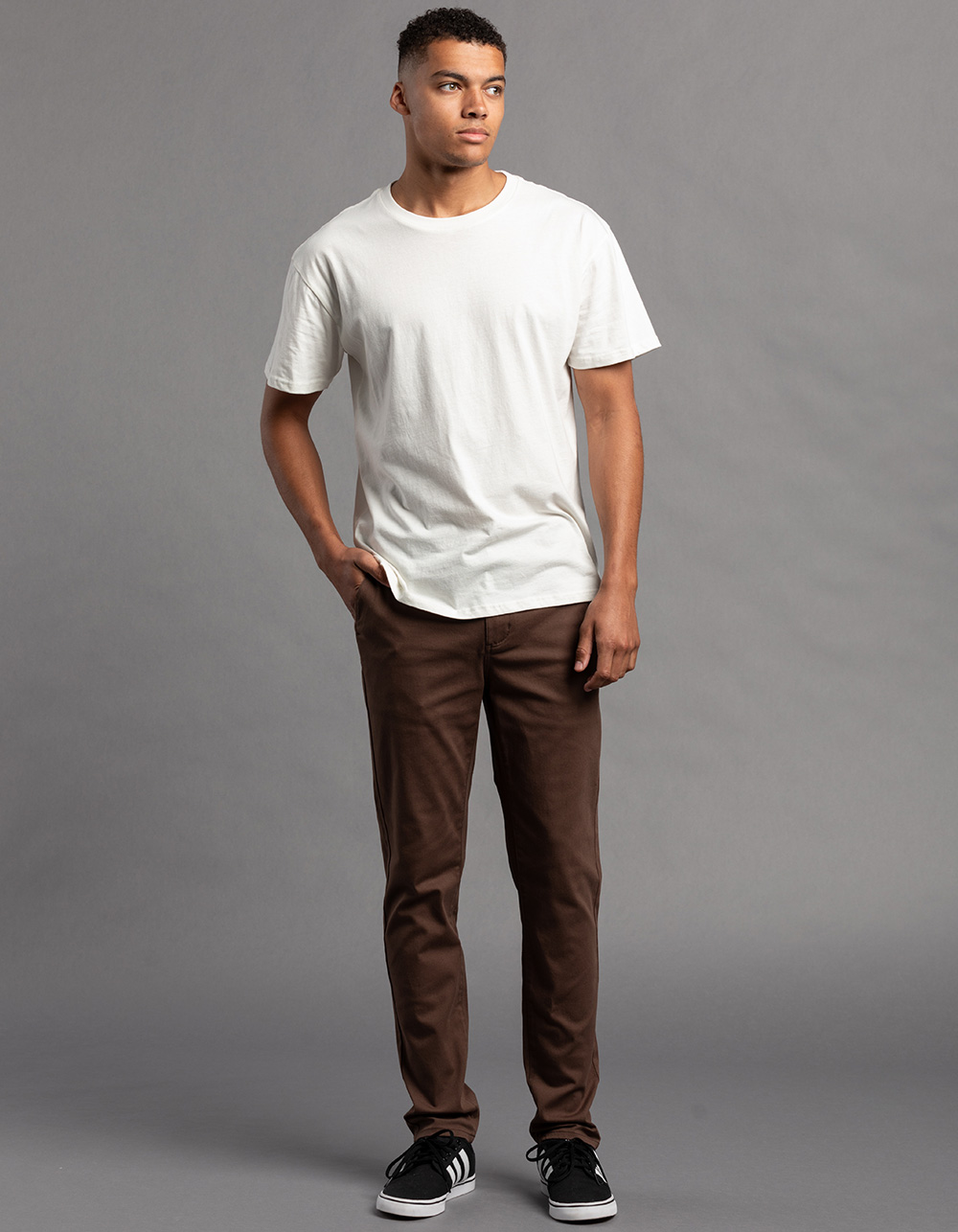 Rsq Skinny Chino Pants - Dark Brown - 40x34