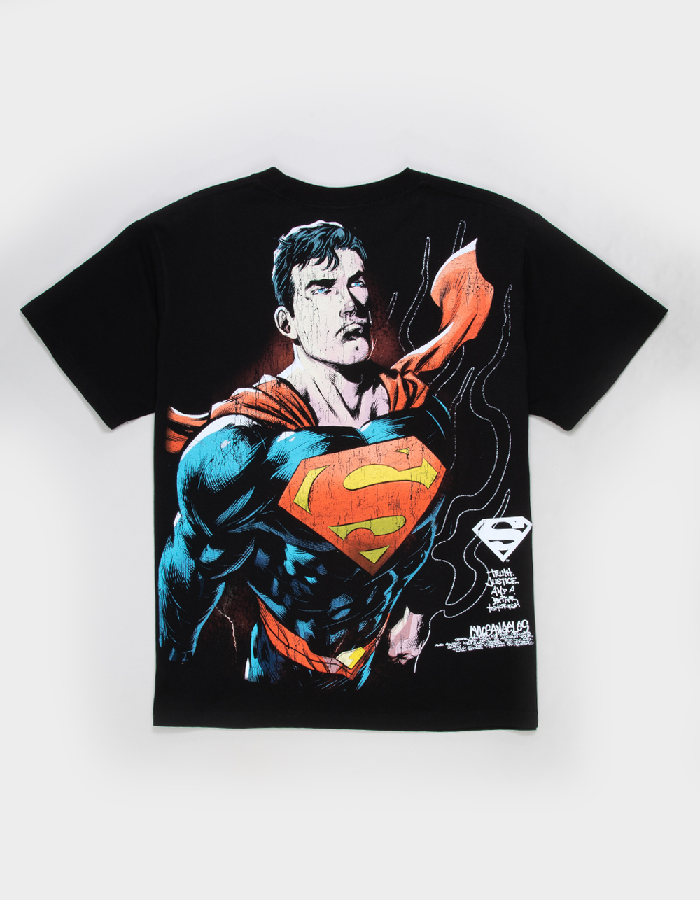 CVLA x Superman American Way Mens Boxy Tee - BLACK
