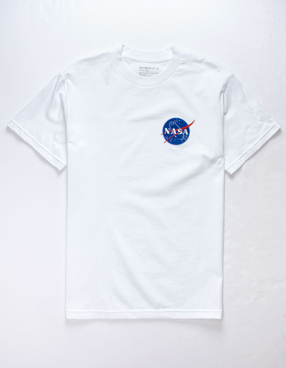 RETROFIT NASA Patch White Mens T-Shirt - WHITE | Tillys