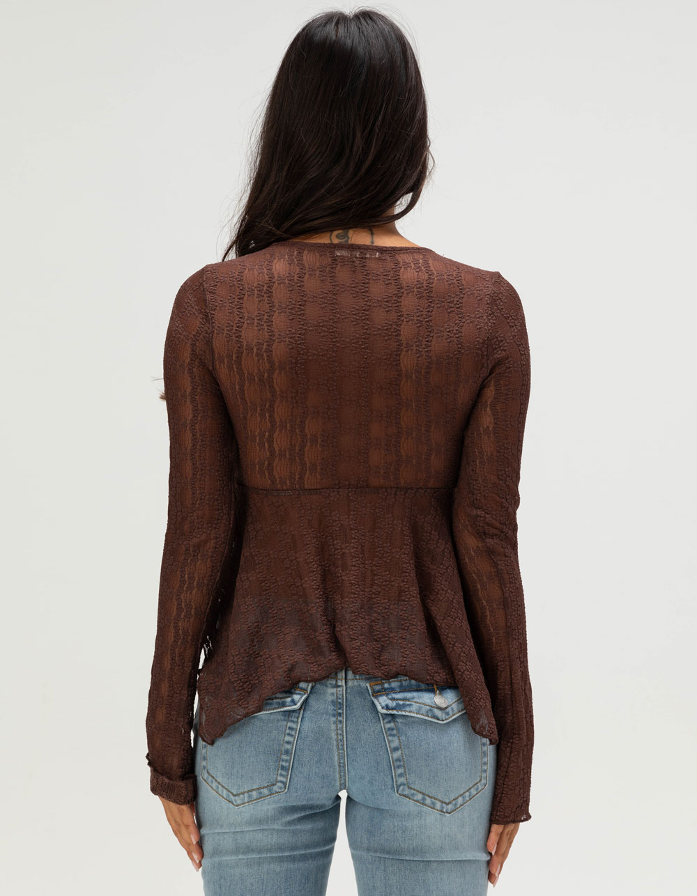 FULL TILT Hanky Lace Womens Top