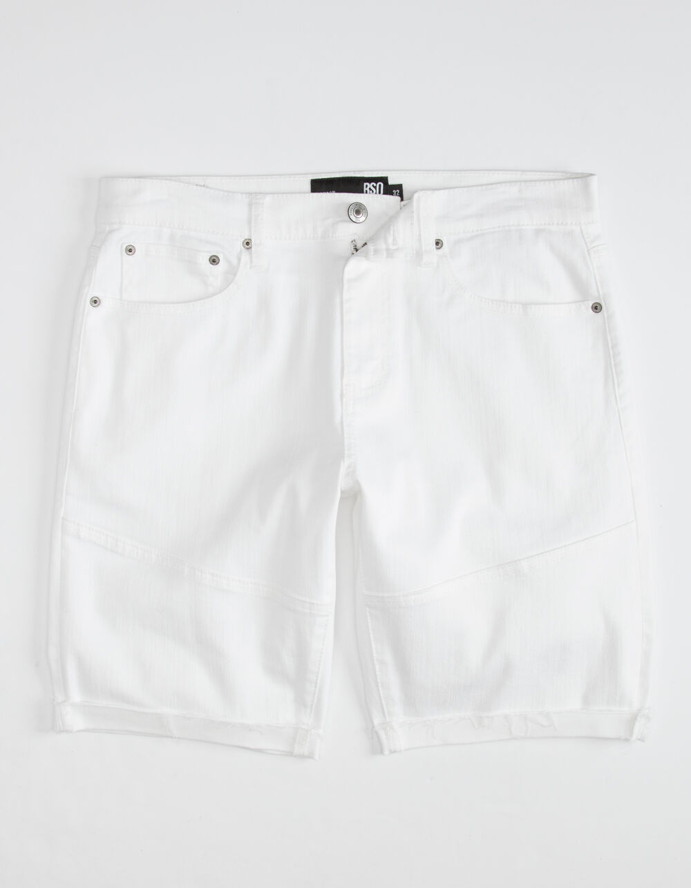 RSQ London Mens White Denim Shorts WHITE Tillys