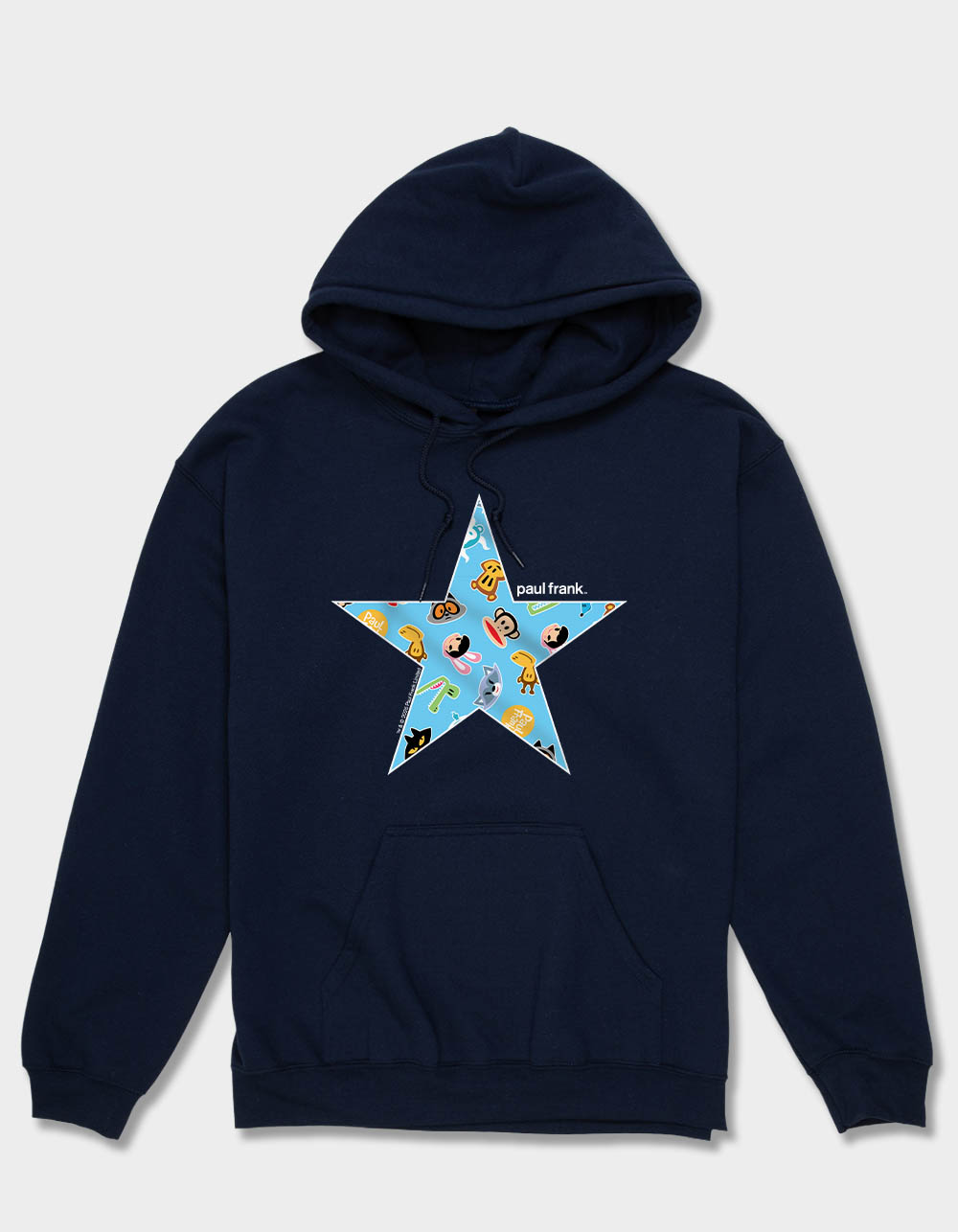PAUL FRANK Julius & Friends Star Unisex Hoodie - NAVY