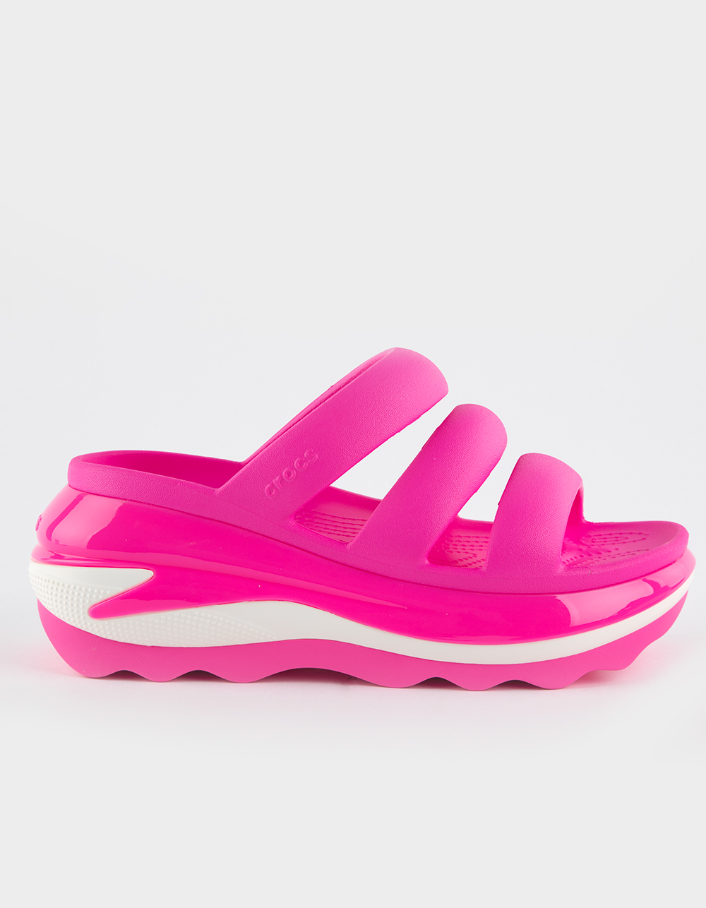 CROCS Mega Crush Triple Strap Womens Platform Sandals - PINK