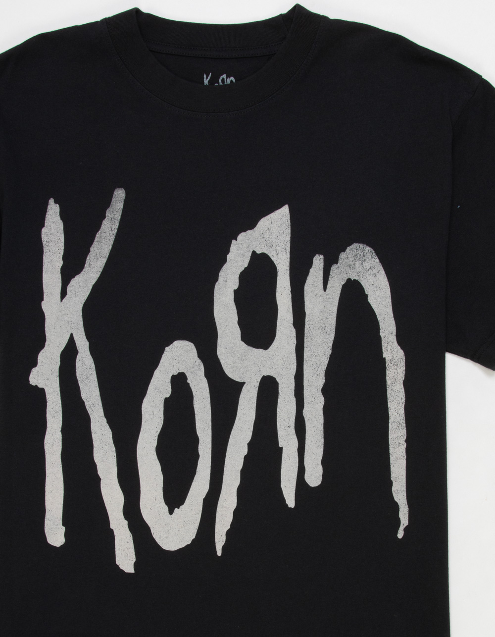 KORN Mens Boxy Tee - WASHED BLACK