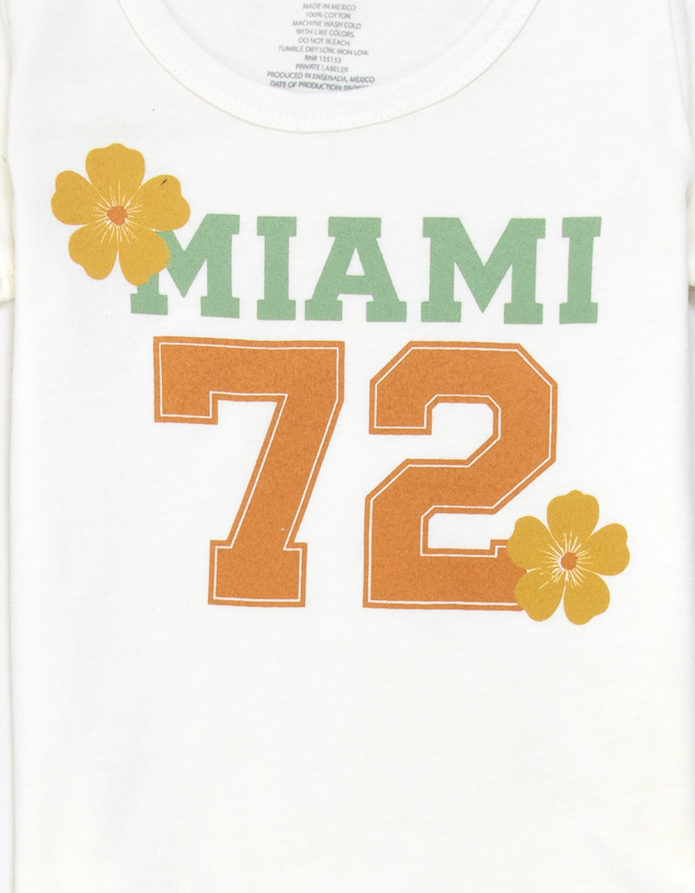 FULL TILT Miami 72 Girls Baby Tee - CREAM