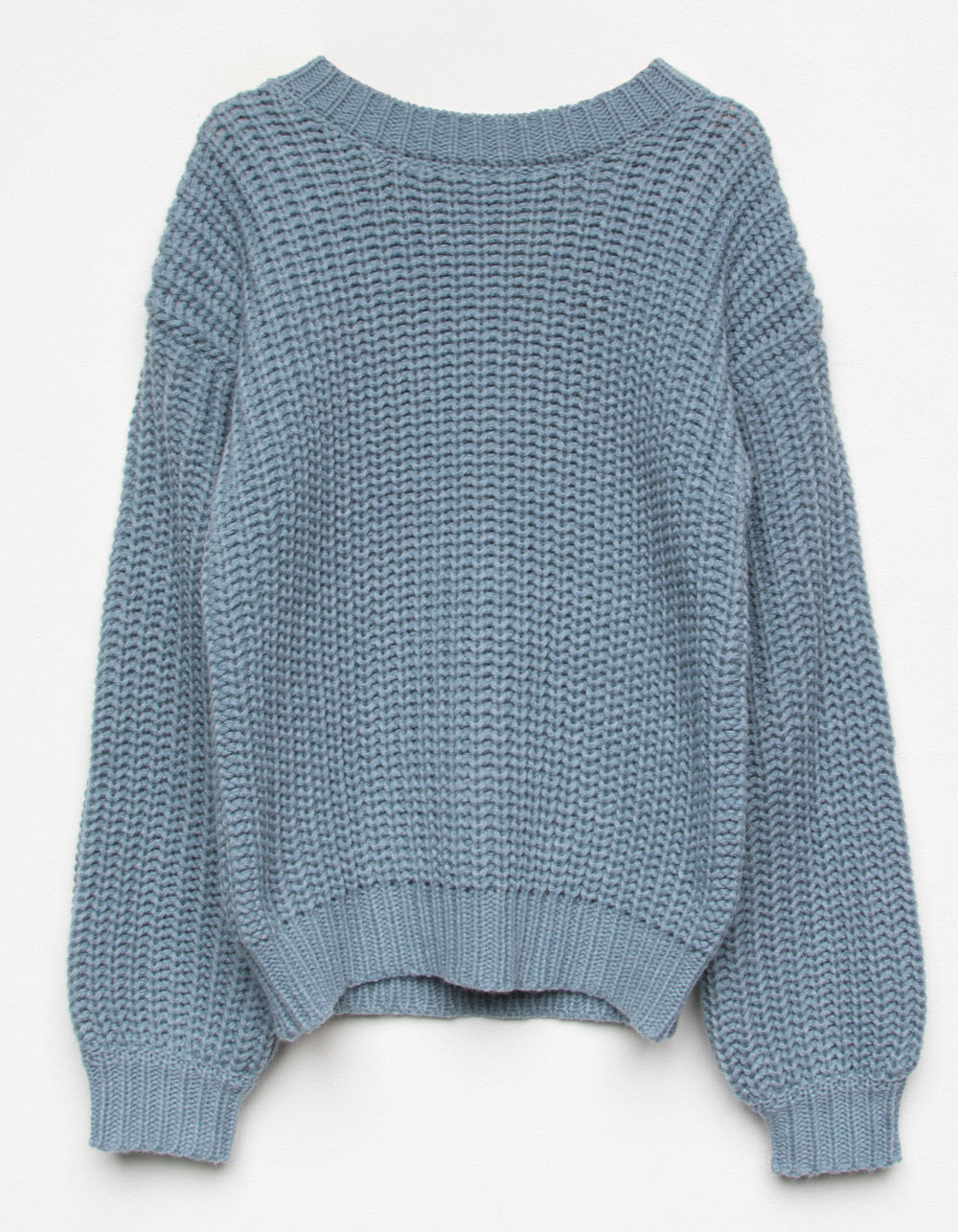 WHITE FAWN Mock Neck Light Blue Girls Sweater LIGHT BLUE Tillys