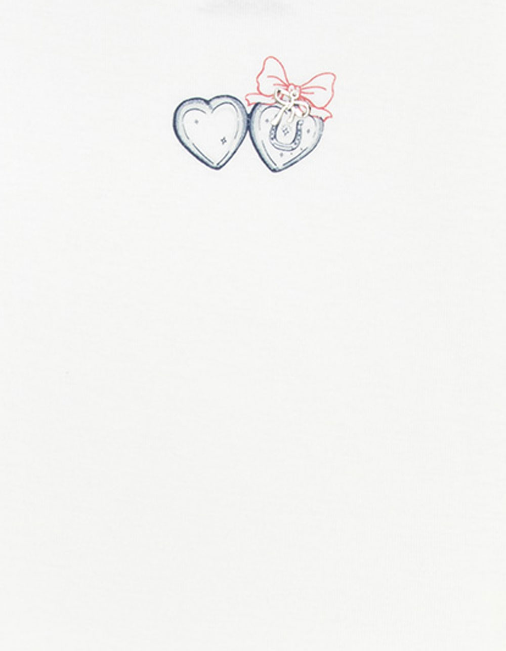 FULL TILT Charmed Hearts Girls Tee - CREAM