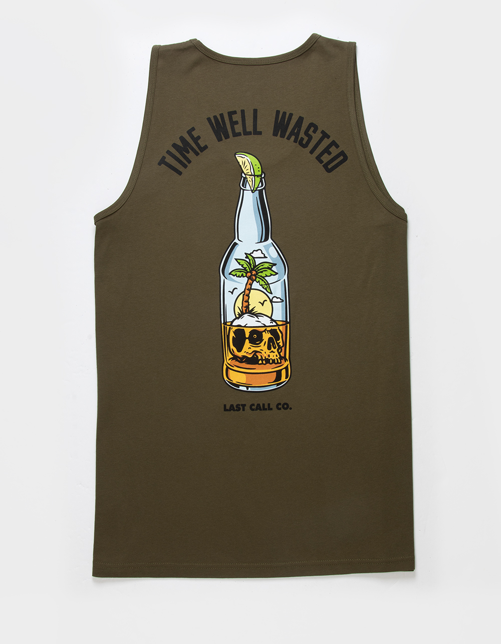 LAST CALL CO. Time Well Wasted Mens Tank Top