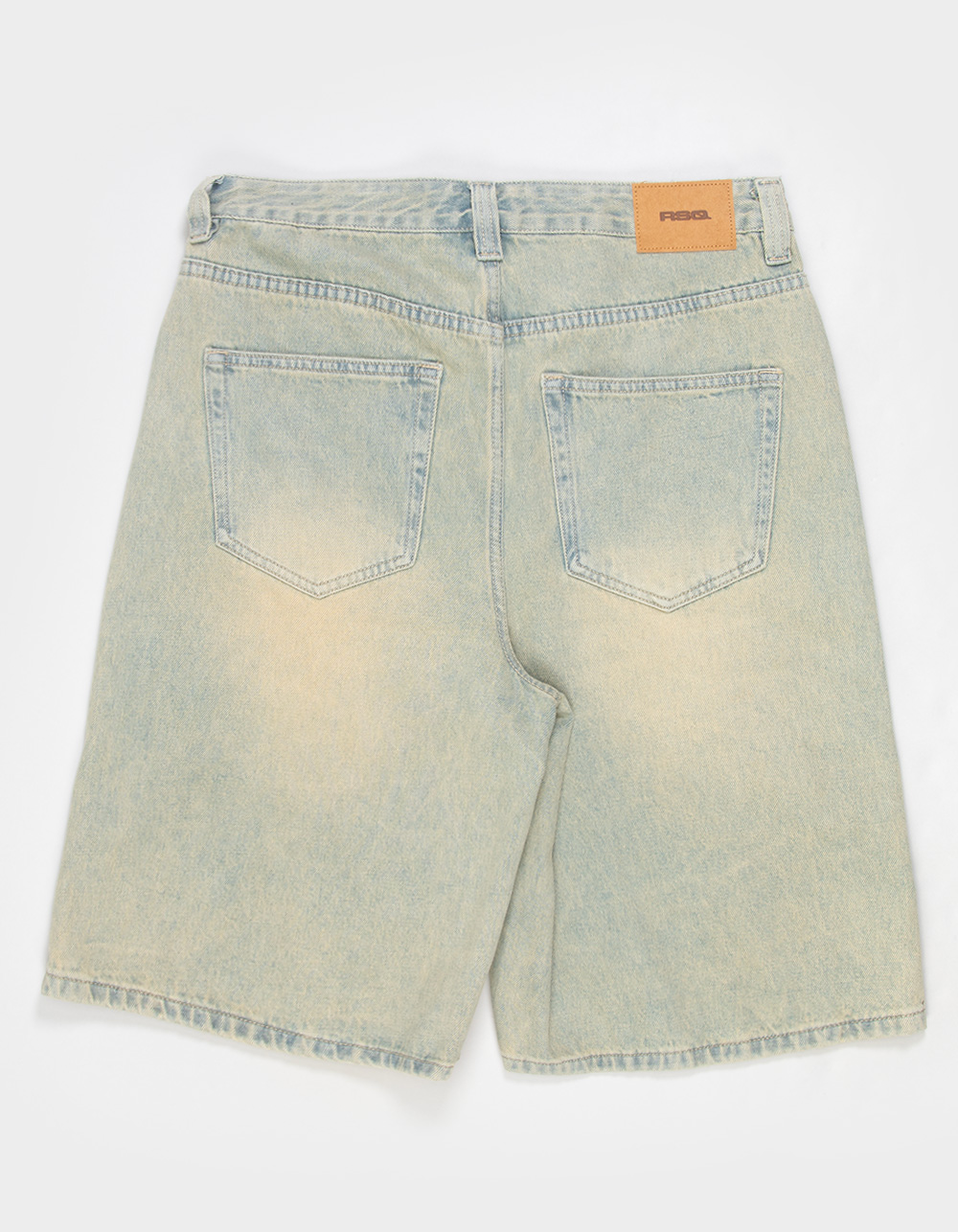 RSQ Mens Baggy Studded Jorts - BLAST INDIGO