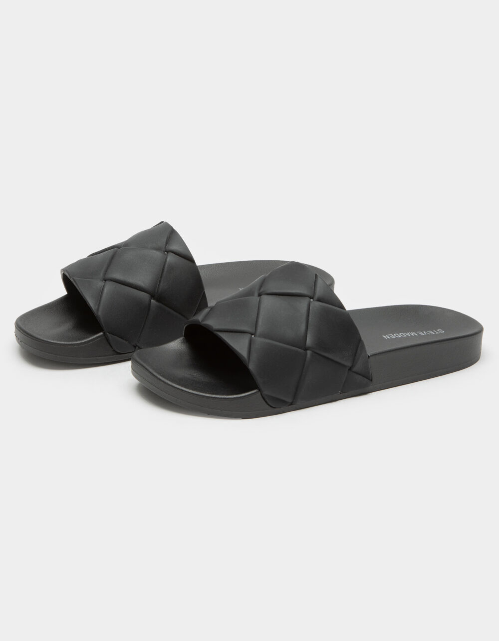STEVE MADDEN Soulful Womens Black Slide Sandals - BLACK | Tillys
