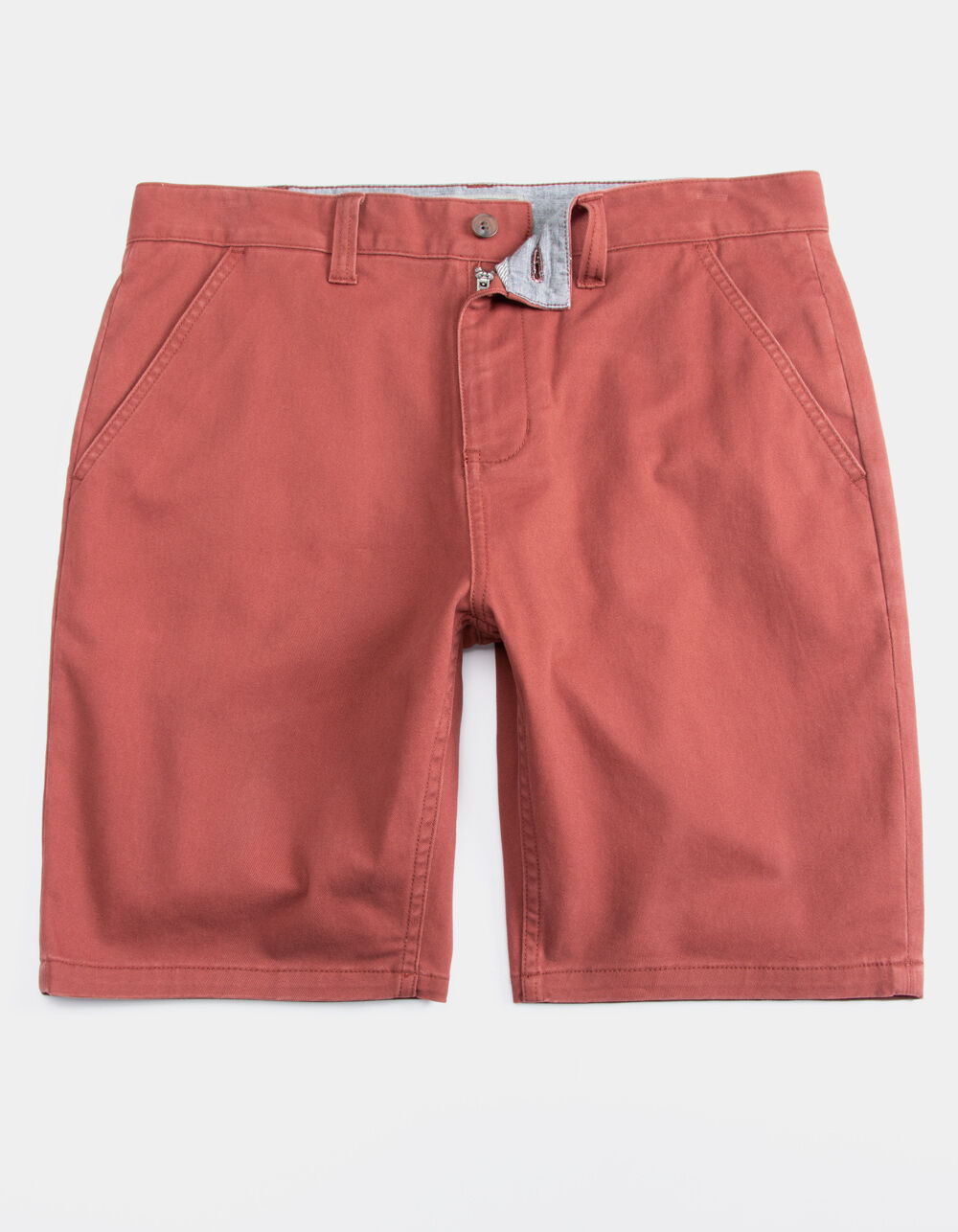 CHARLES AND A HALF Lincoln Stretch Rust Mens Shorts image number 0