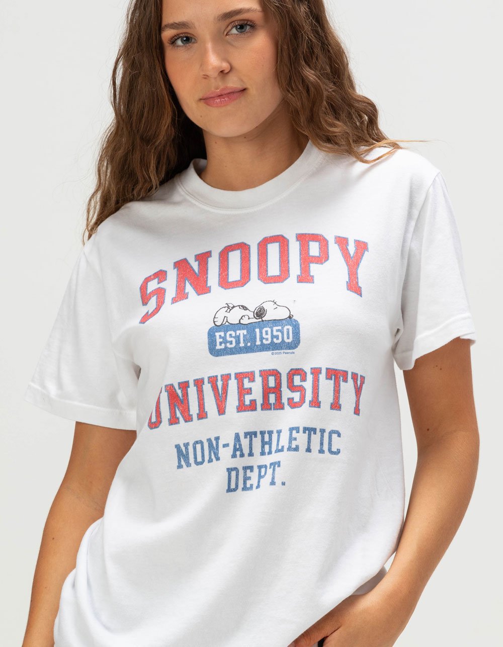 RIOT SOCIETY x Peanuts Non-Athletic Dept. Womens Tee - WHITE