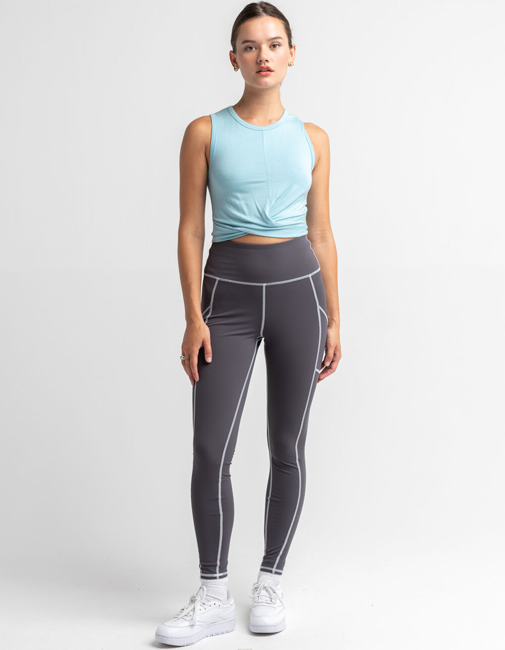 RSQ Womens Gray Leggings - BLACK 