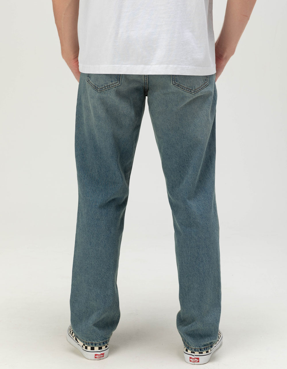 RSQ Mens Slim Straight Jeans - MEDIUM INDIGO