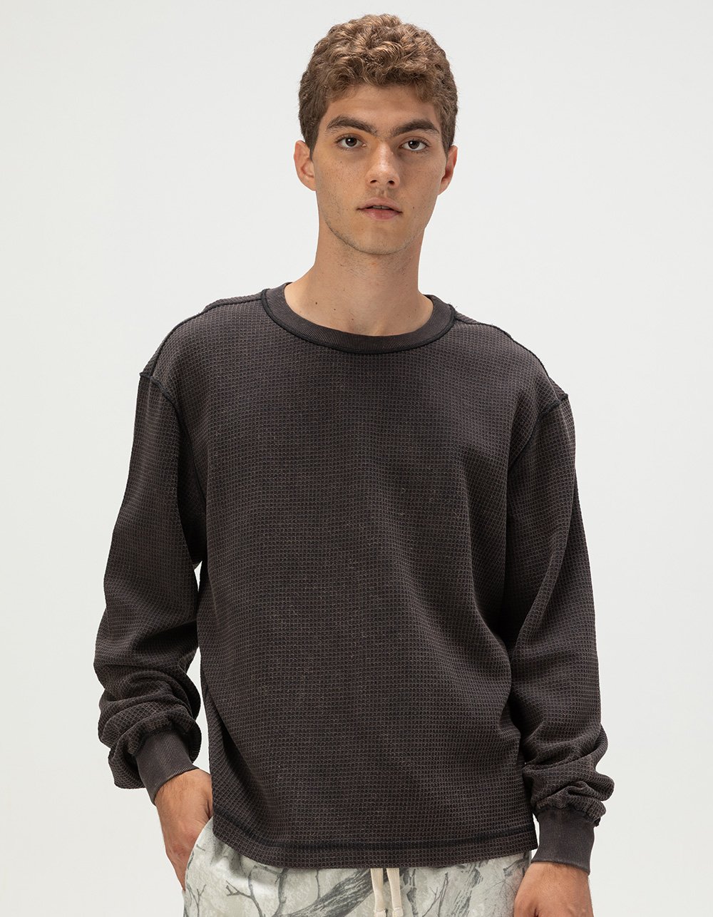 RSQ Mens Washed Boxy Thermal