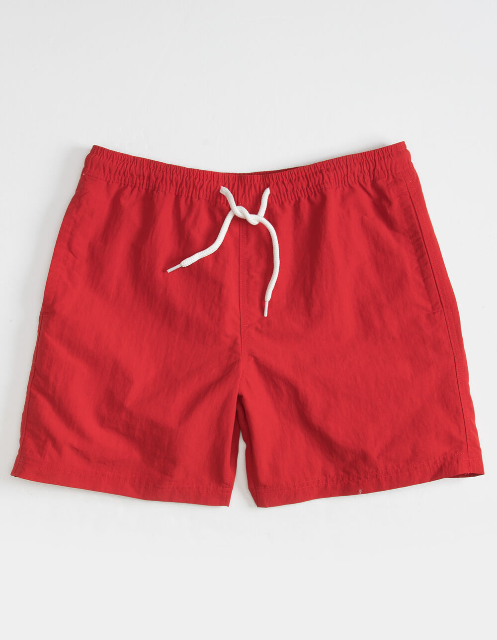 RSQ Nylon Mens Red Shorts - RED
