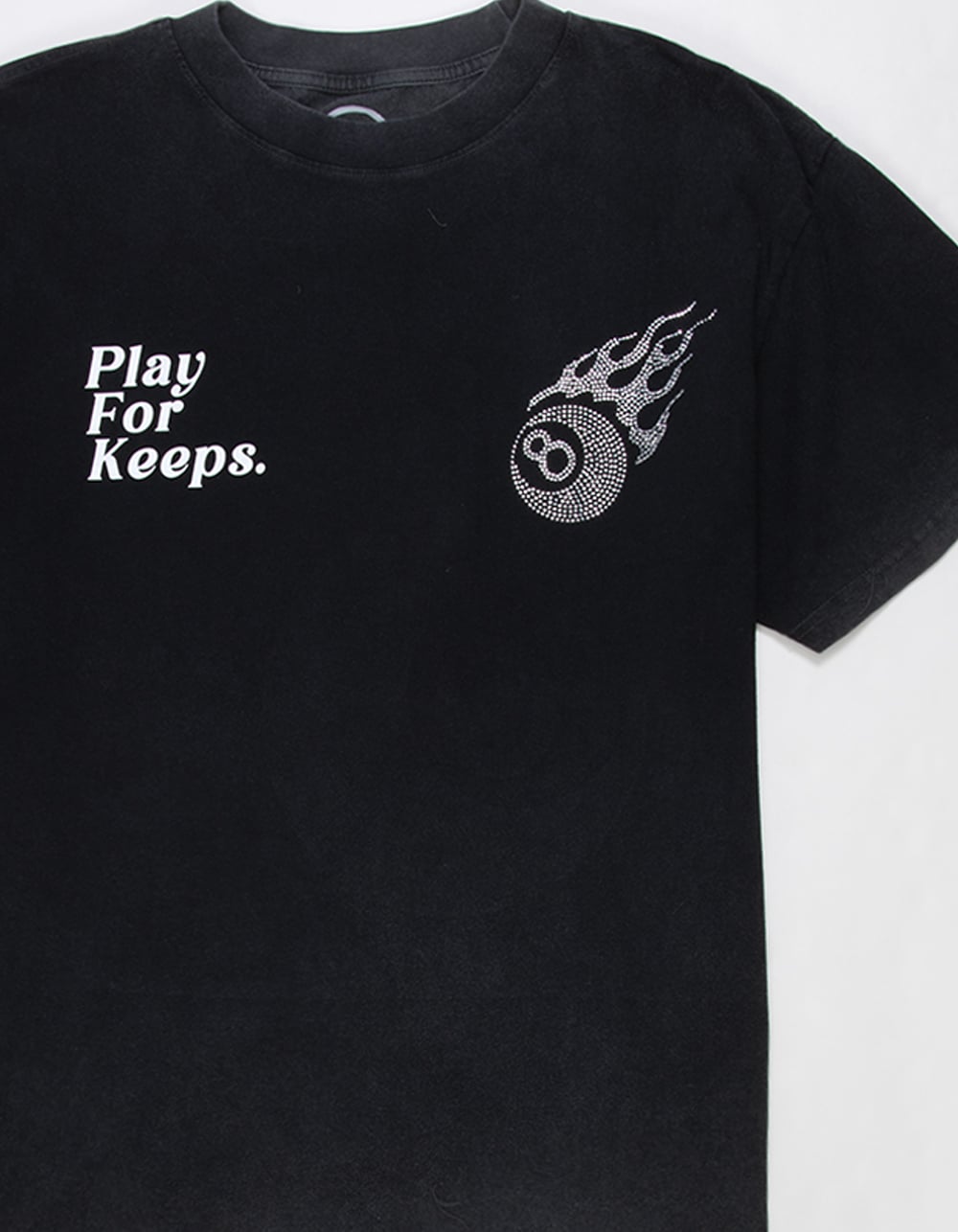 CVLA Play For Keeps Mens Boxy Tee - WASHED BLACK