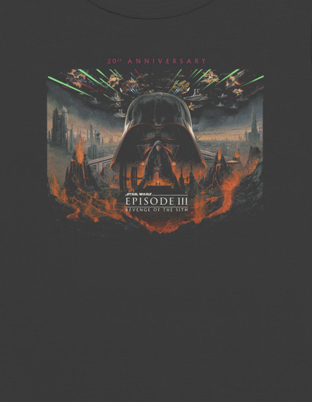 STAR WARS Revenge Of The Sith Poster Womens Baby Tee - BLACK