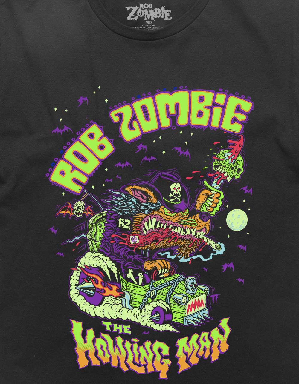 ROB ZOMBIE The Howling Man Unisex Tee - BLACK