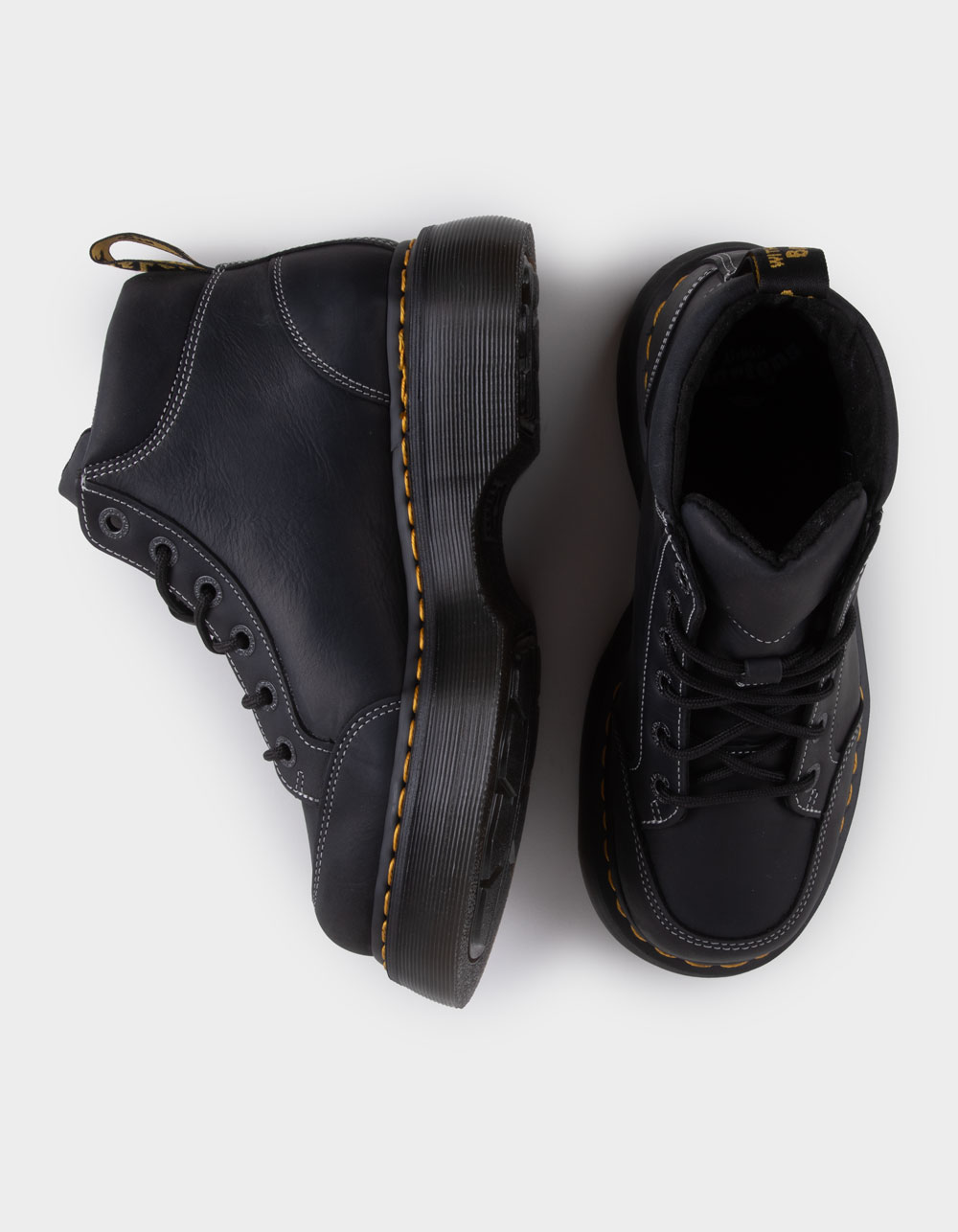 DR. MARTENS Buzz 6 Eye Womens Boots - BLACK