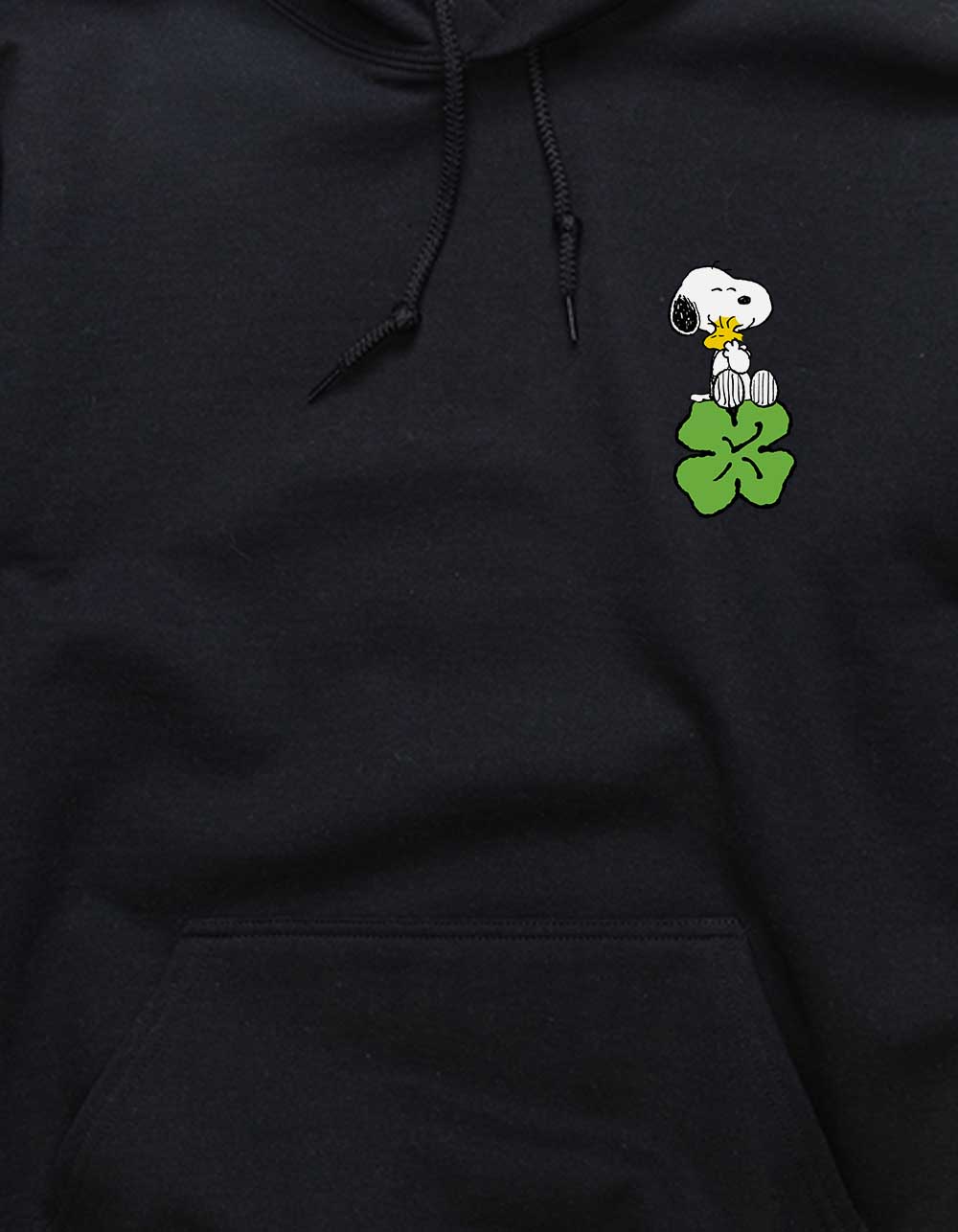 PEANUTS Stay Lucky Rainbow Unisex Hoodie - BLACK