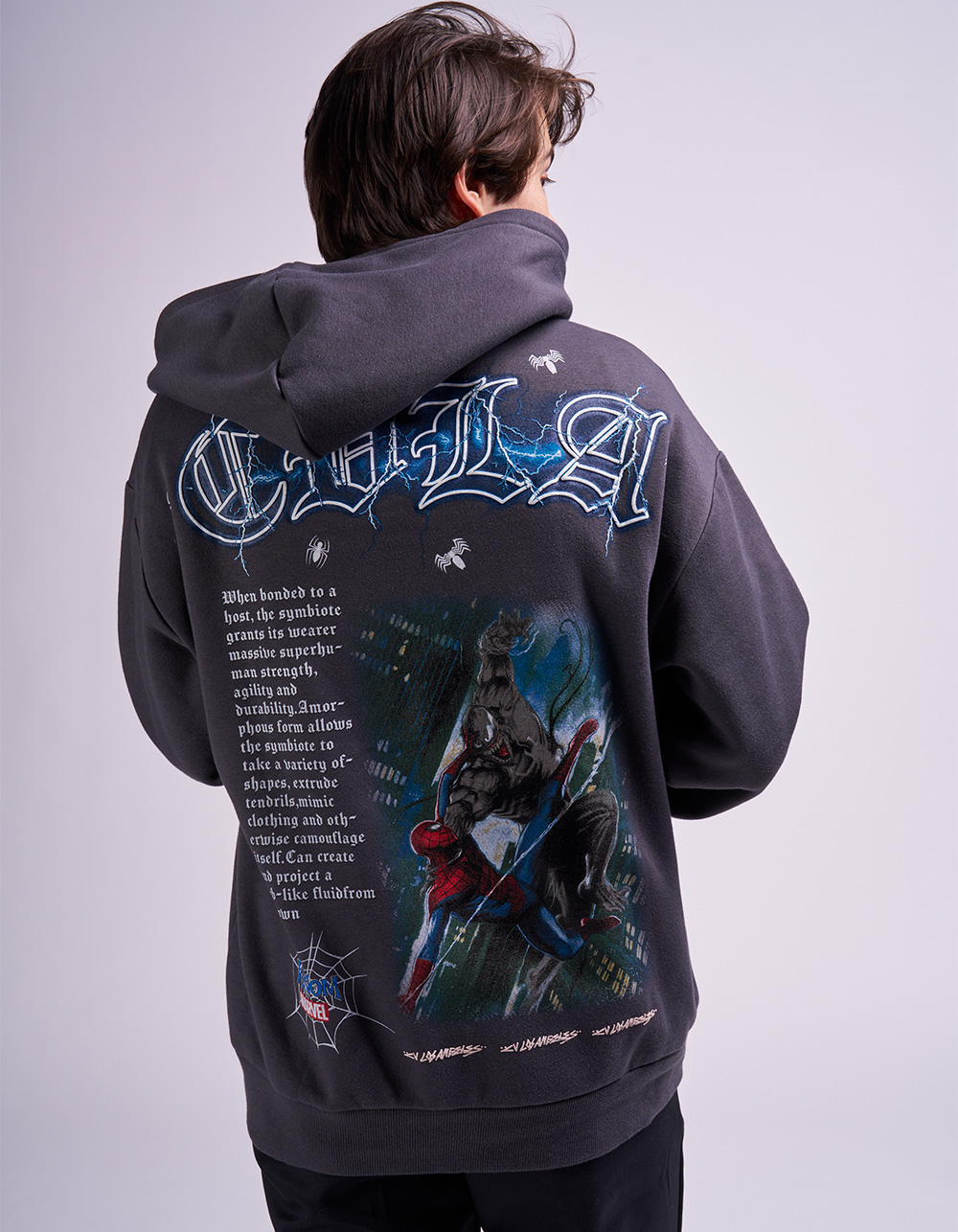 CVLA x Venom Attack Mens Zip-Up Hoodie - CHARCOAL | Mission Valley