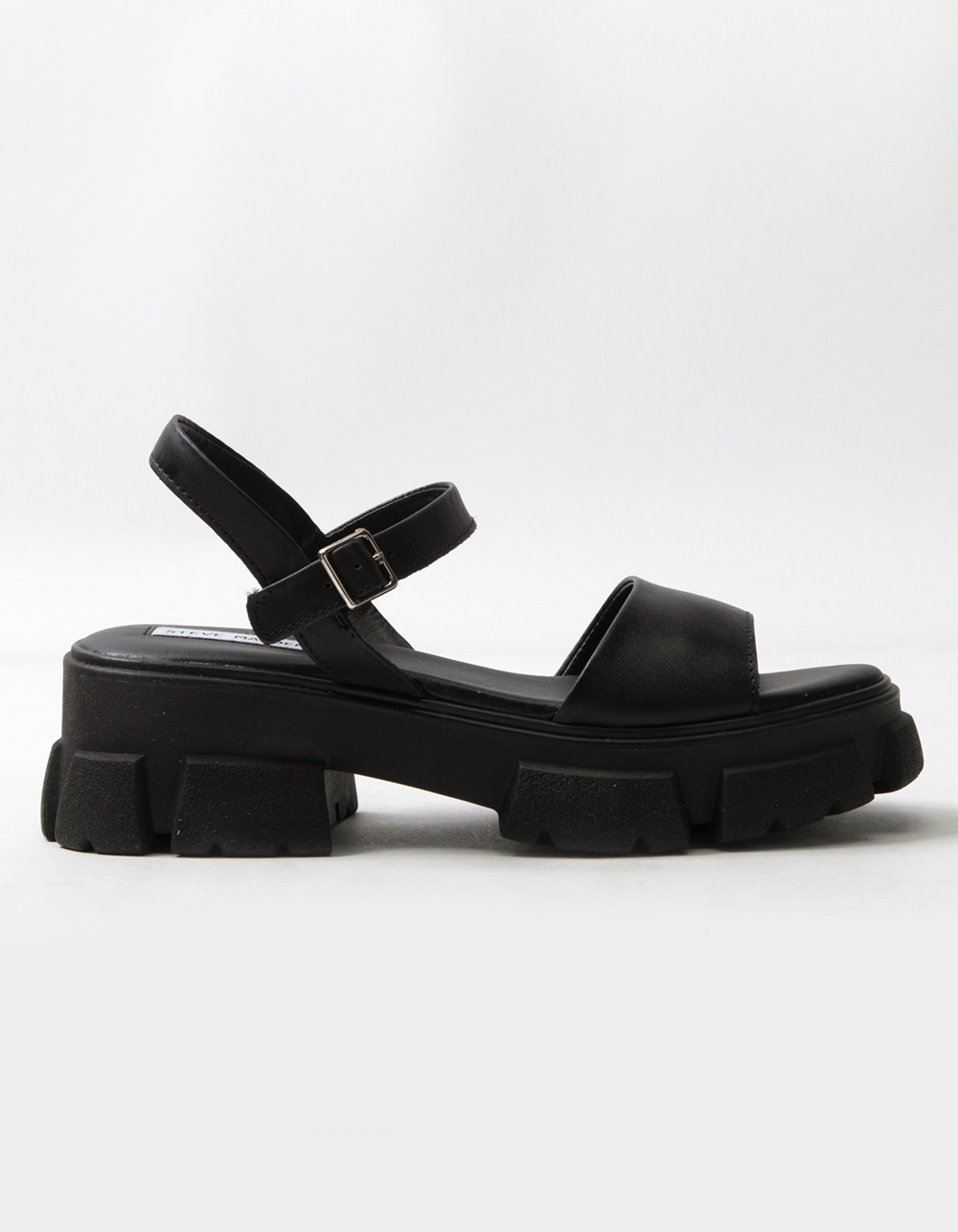 STEVE MADDEN Tazia Womens Black Leather 