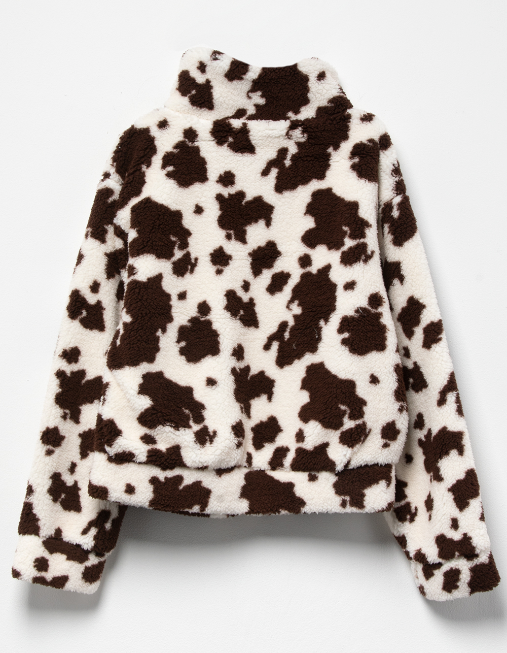 RSQ Girls Cow Print Sherpa Jacket 