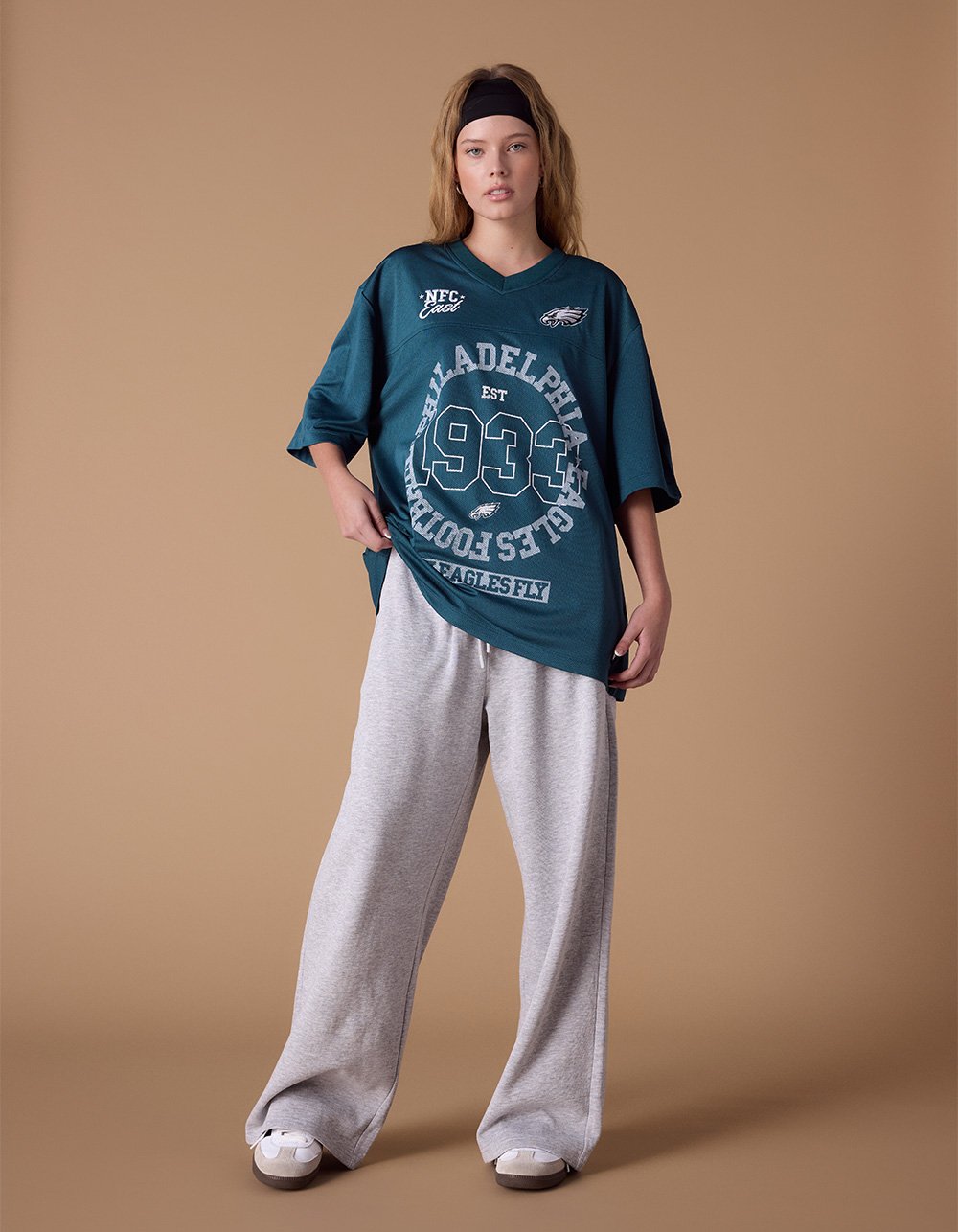 THE WILD COLLECTIVE Philadelphia Eagles Womens Jersey - GREEN