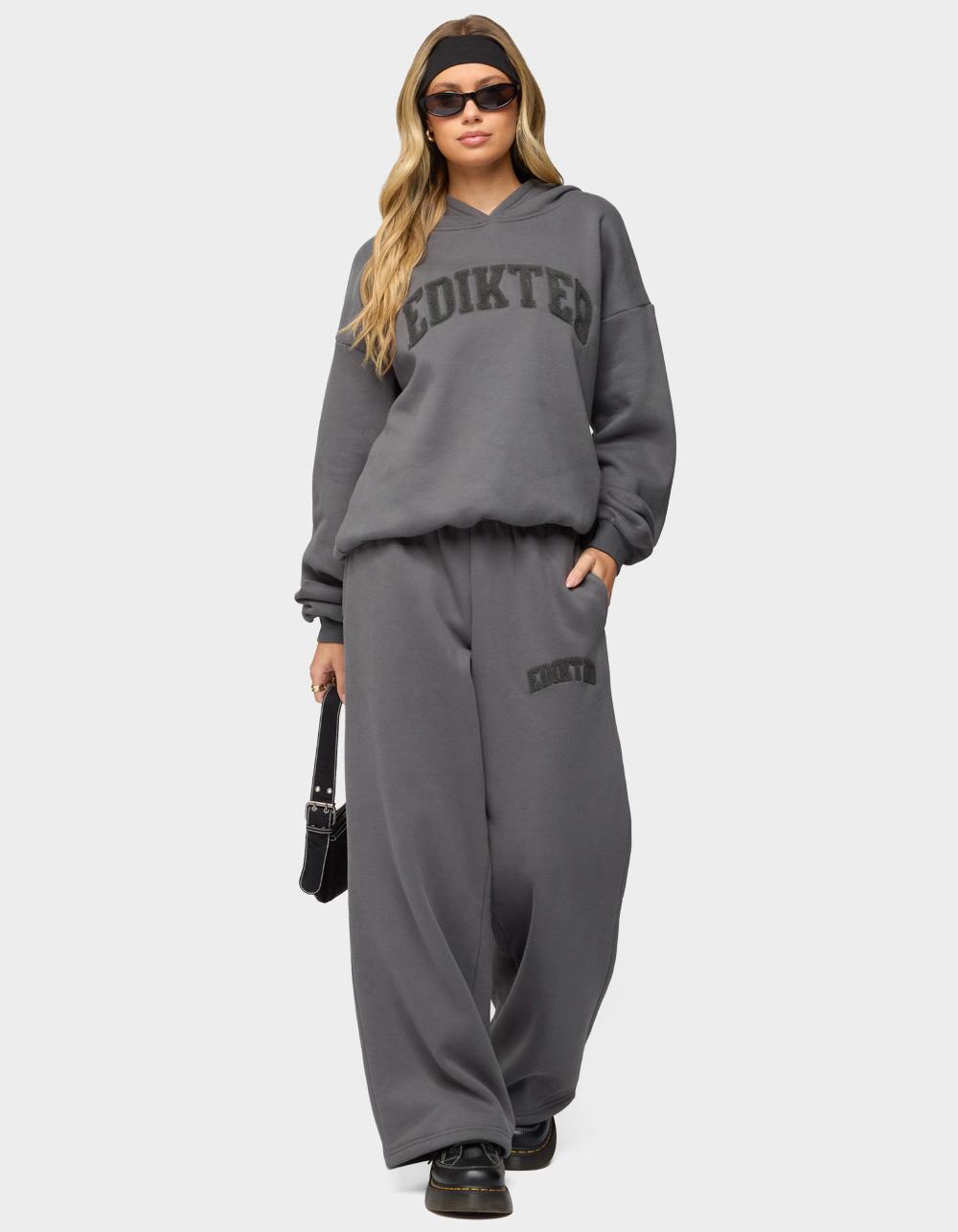 Edikted To You Oversized Hoodie - GRAY