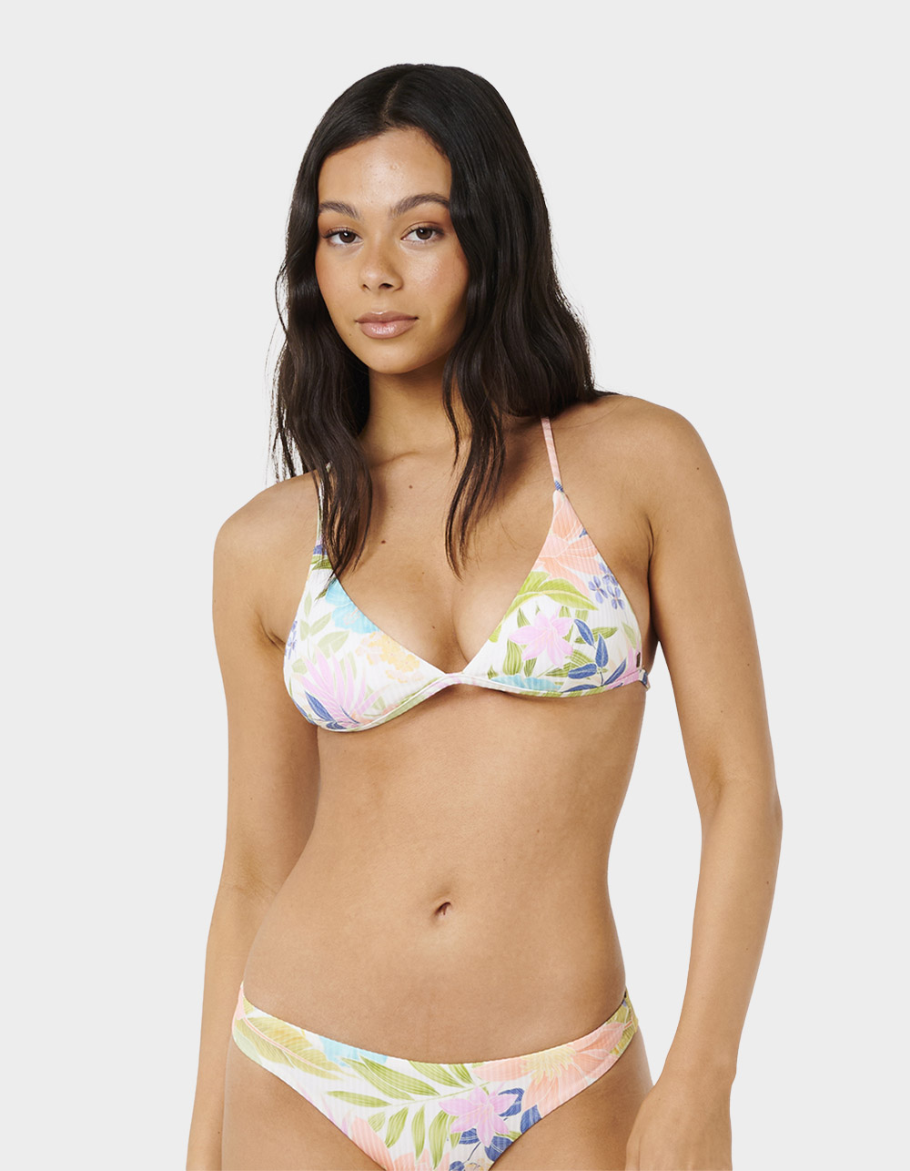 RIP CURL Catalina Island Cross Back Womens Triangle Bikini Top - MULTI