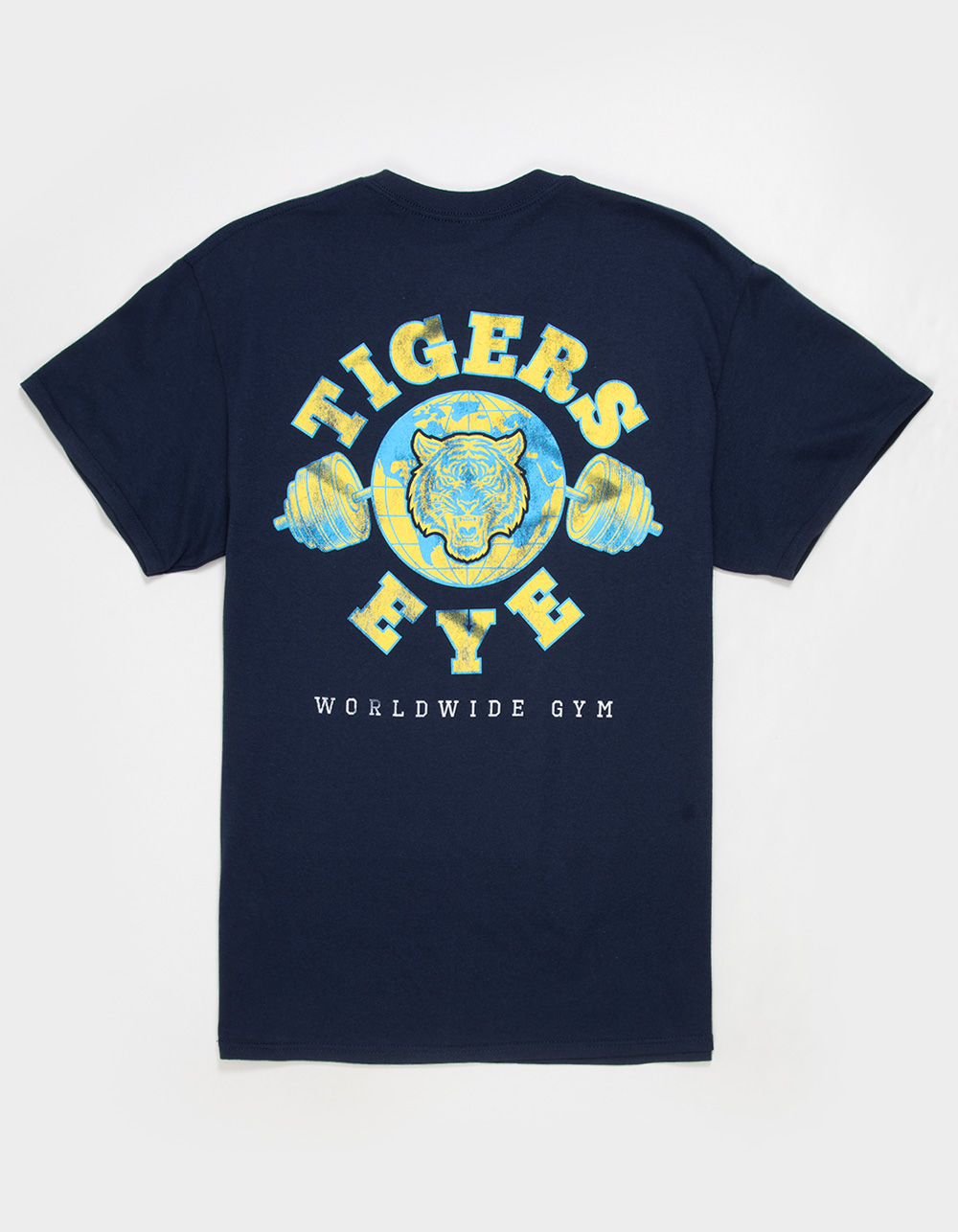 RSQ Mens Tigers Eye Gym Tee - NAVY